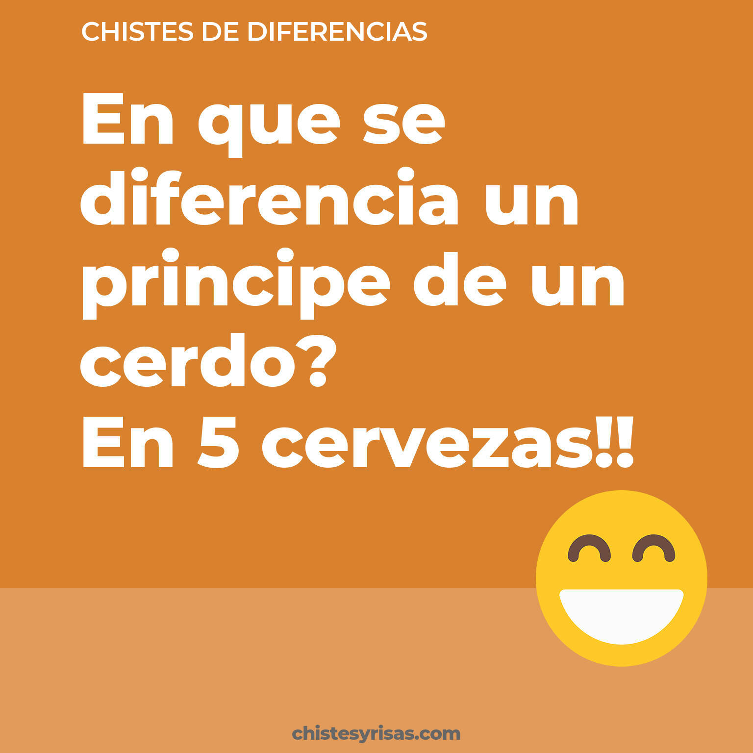 chistes de Diferencias cortos