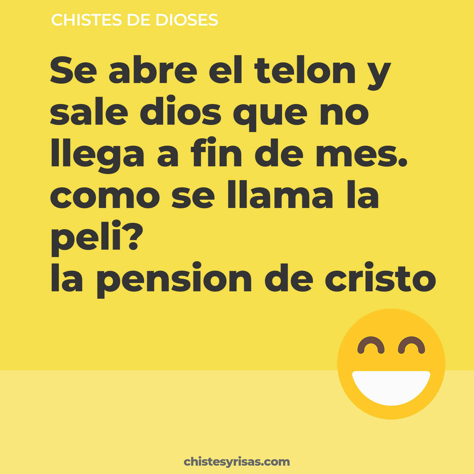 chistes de Dioses cortos