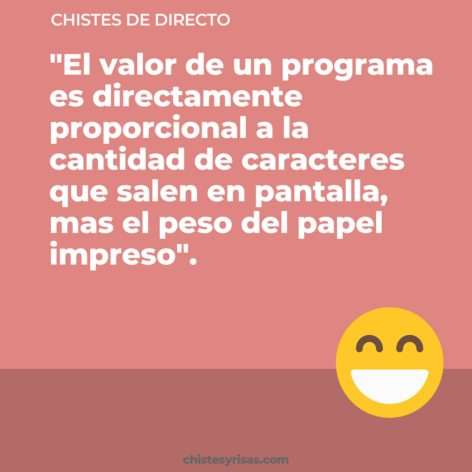 chistes de Directo cortos