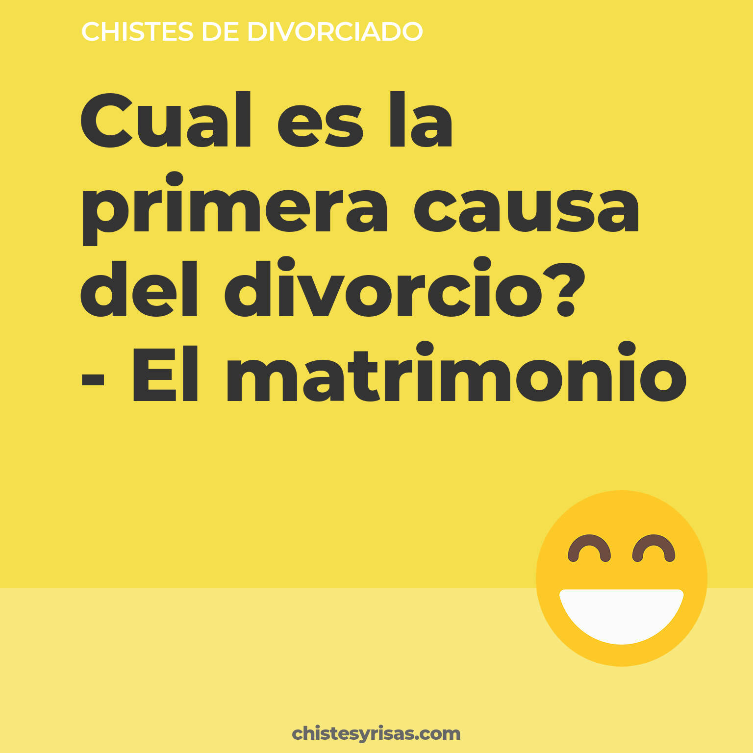 chistes de Divorciado cortos