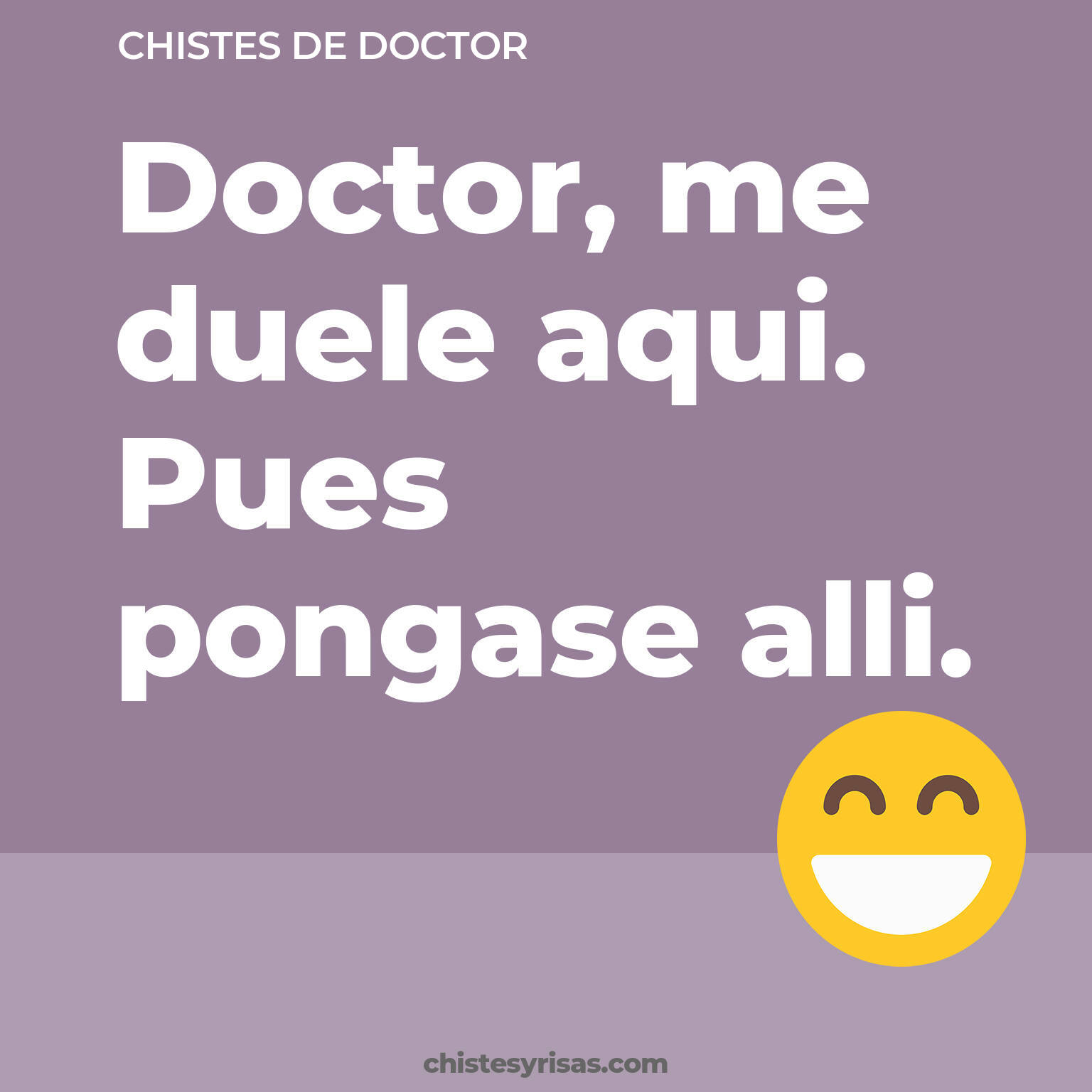 chistes de Doctor cortos