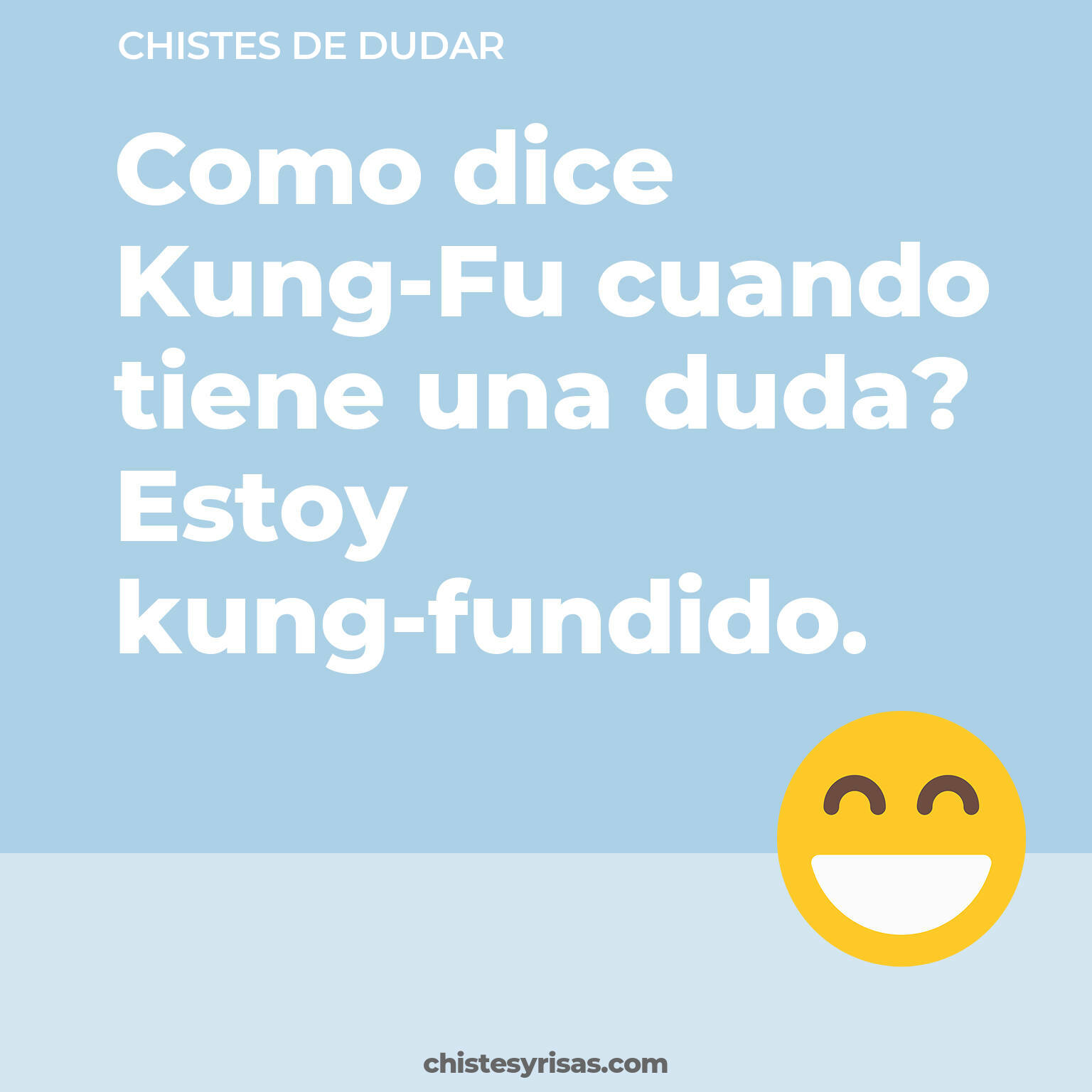 chistes de Dudar cortos