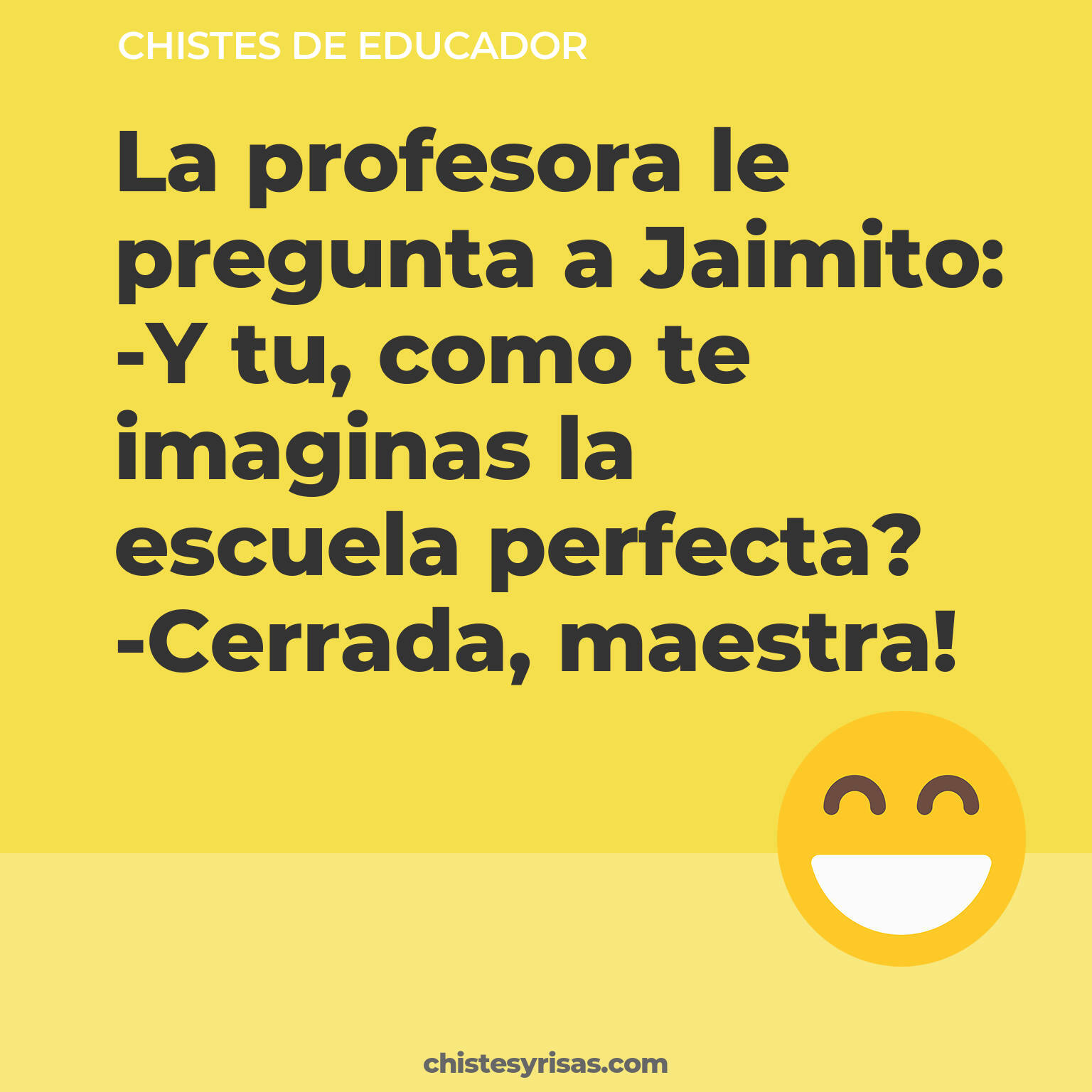 chistes de Educador buenos foto para reir