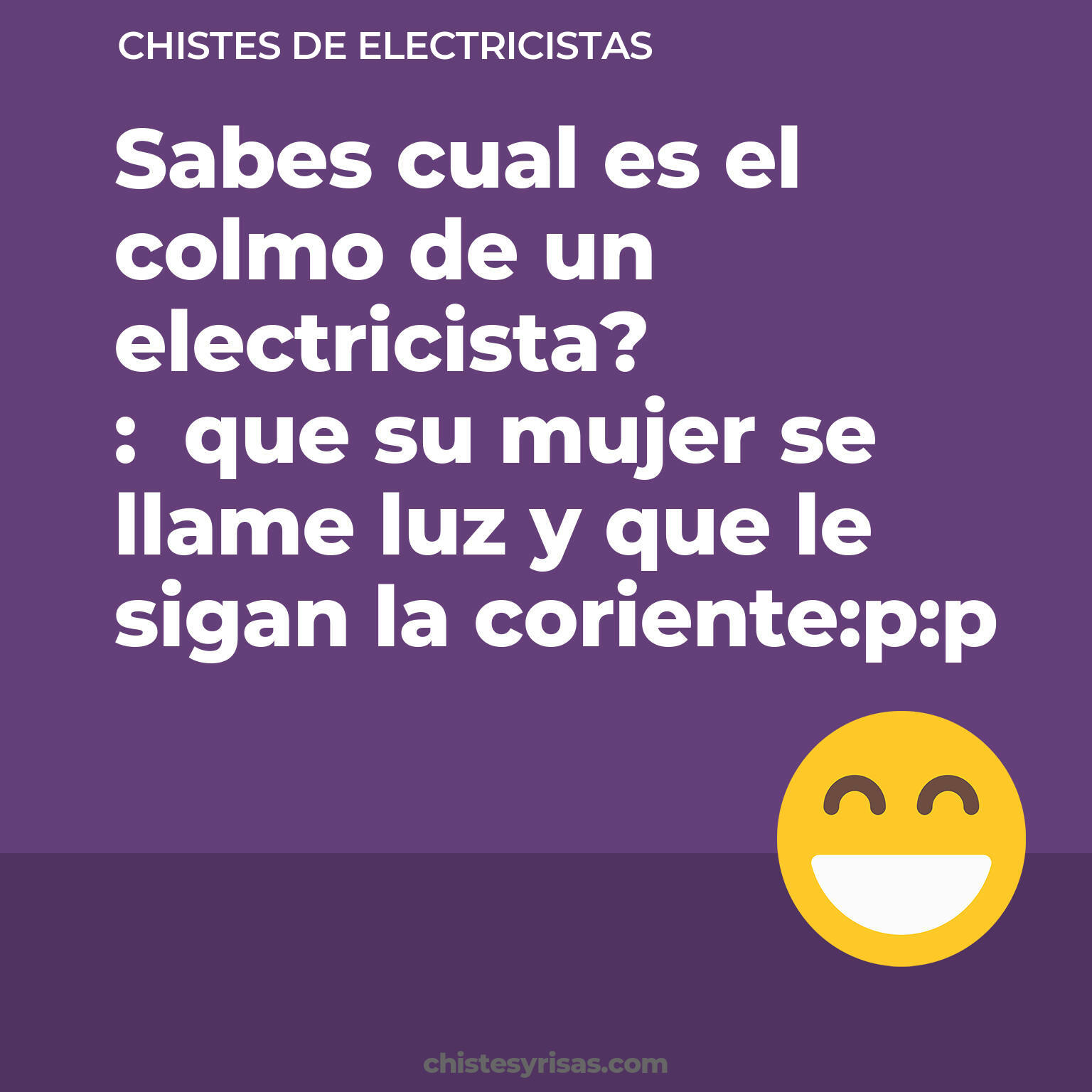 chistes de Electricistas cortos