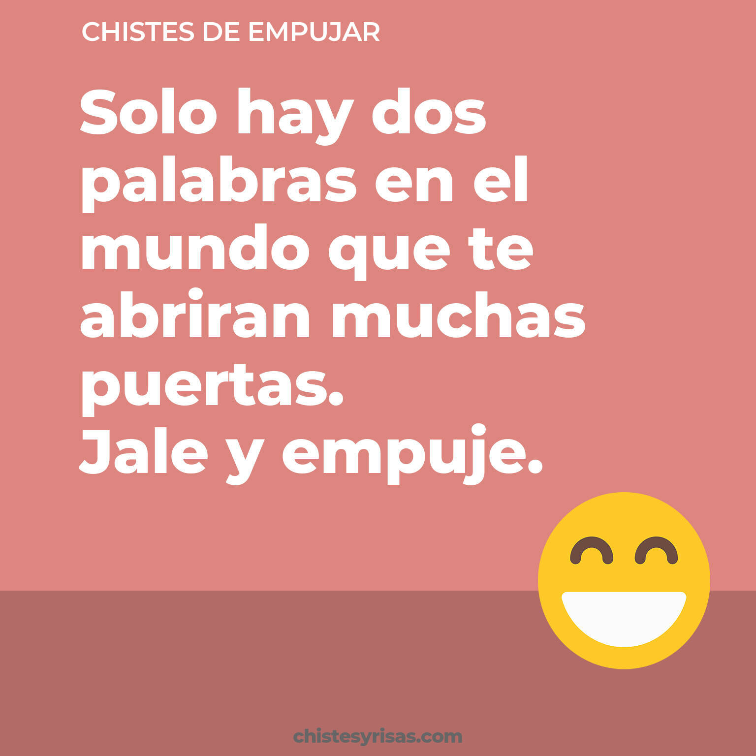 chistes de Empujar buenos