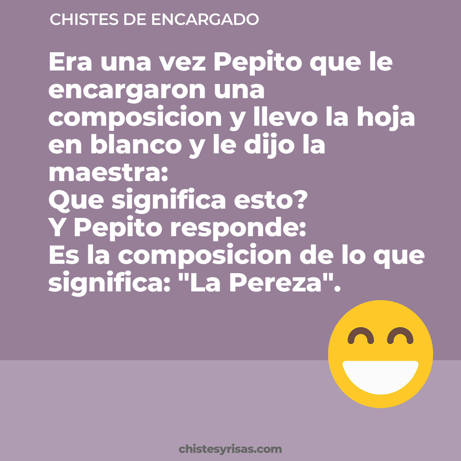 chistes de Encargado buenos foto para reir