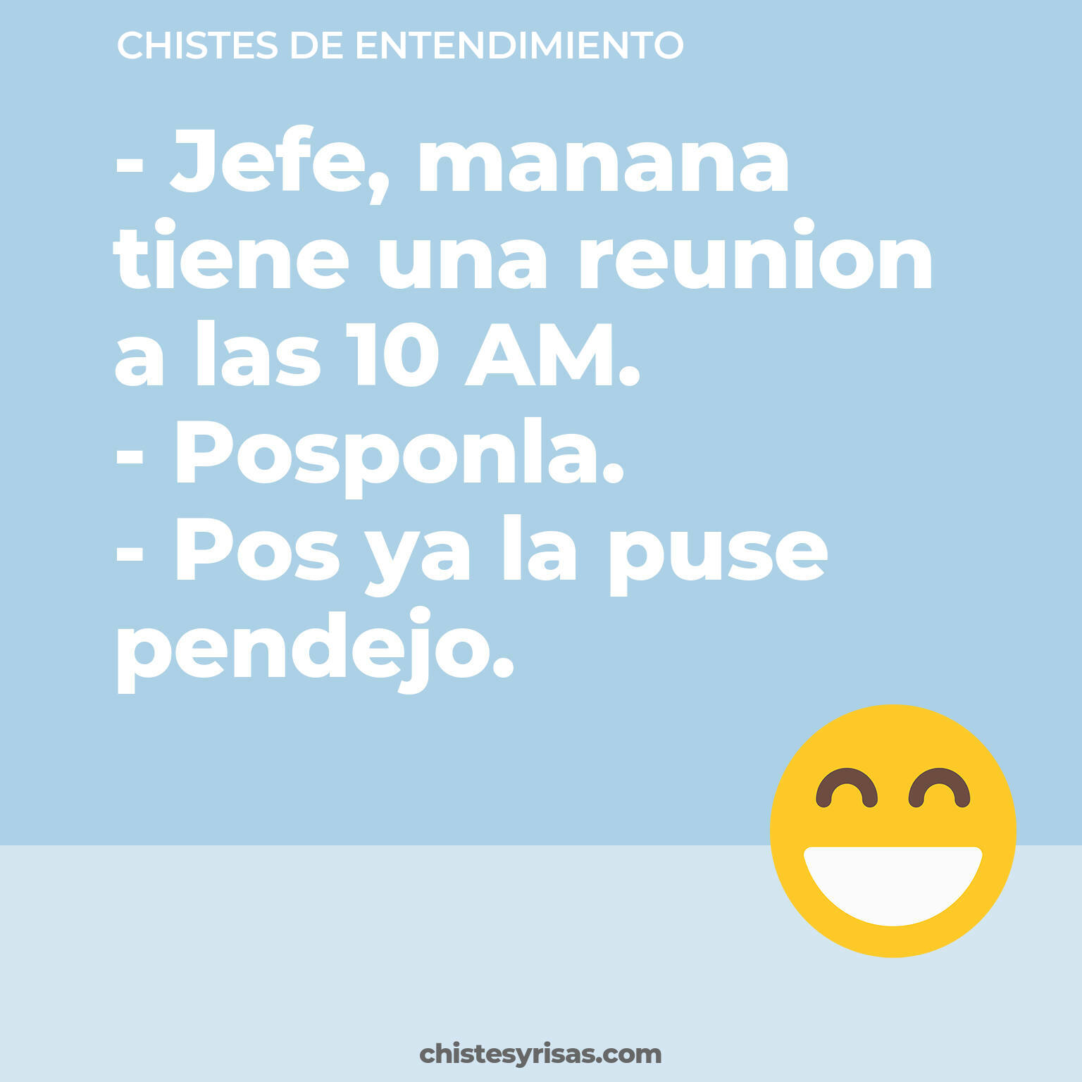 chistes de Entendimiento buenos