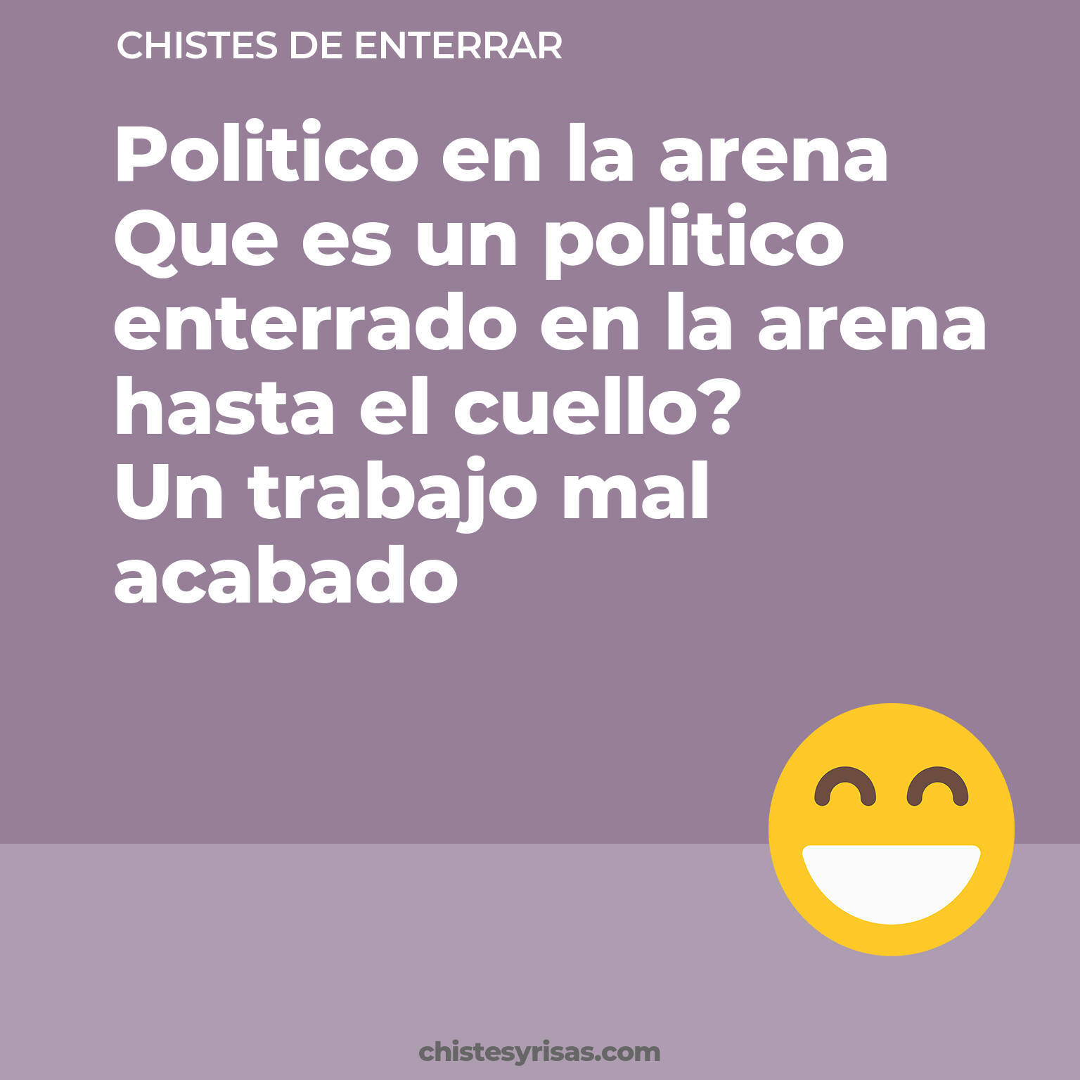 chistes de Enterrar cortos