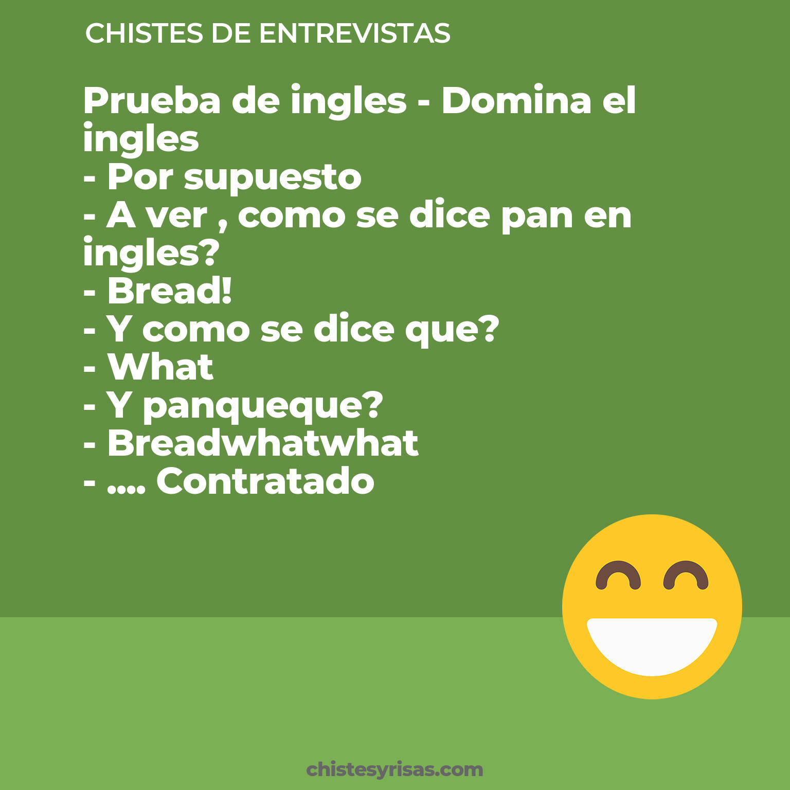 chistes de Entrevistas cortos