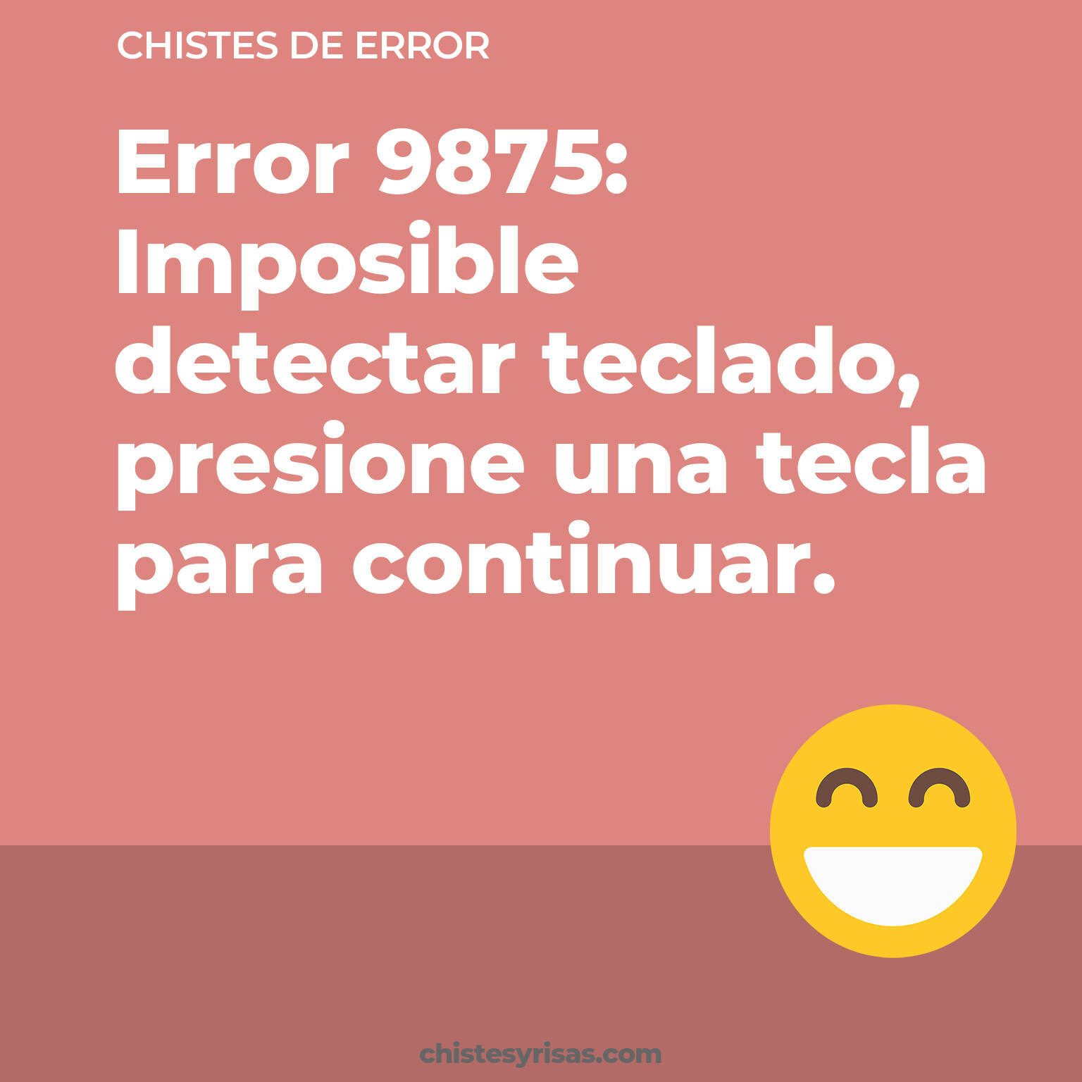 chistes de Error buenos