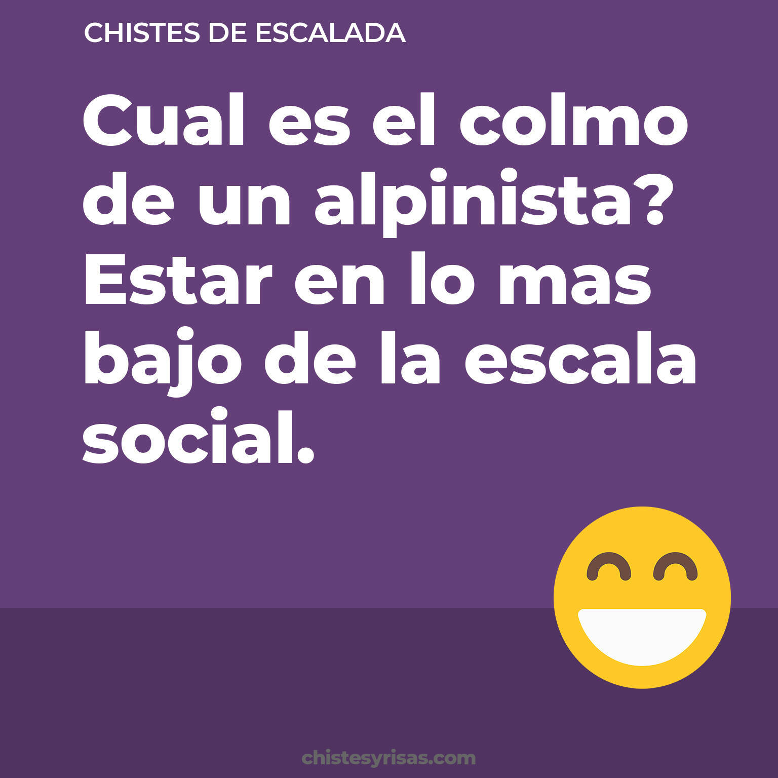 chistes de Escalada cortos