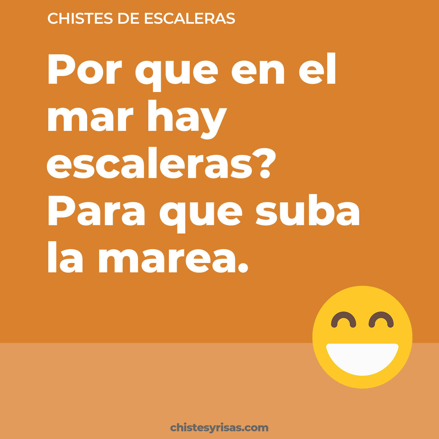 chistes de Escaleras cortos