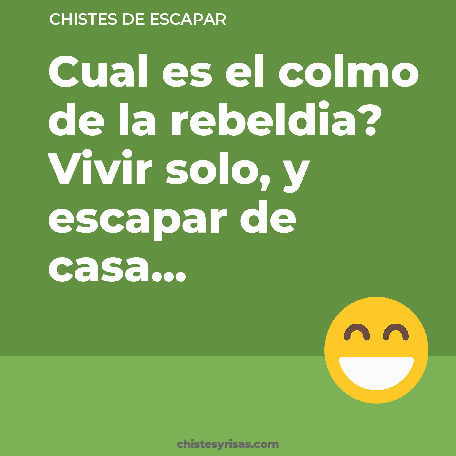 chistes de Escapar cortos