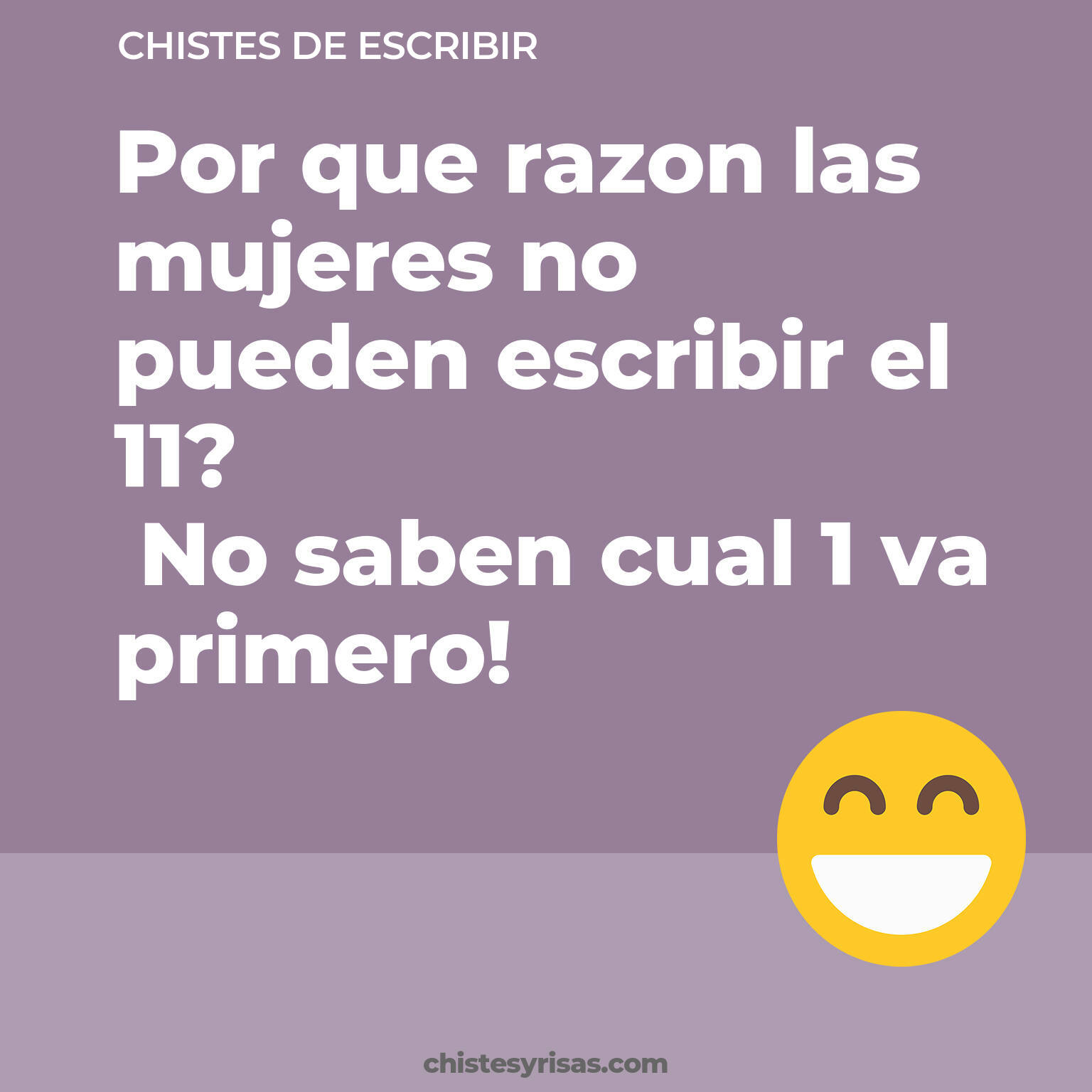 chistes de Escribir cortos