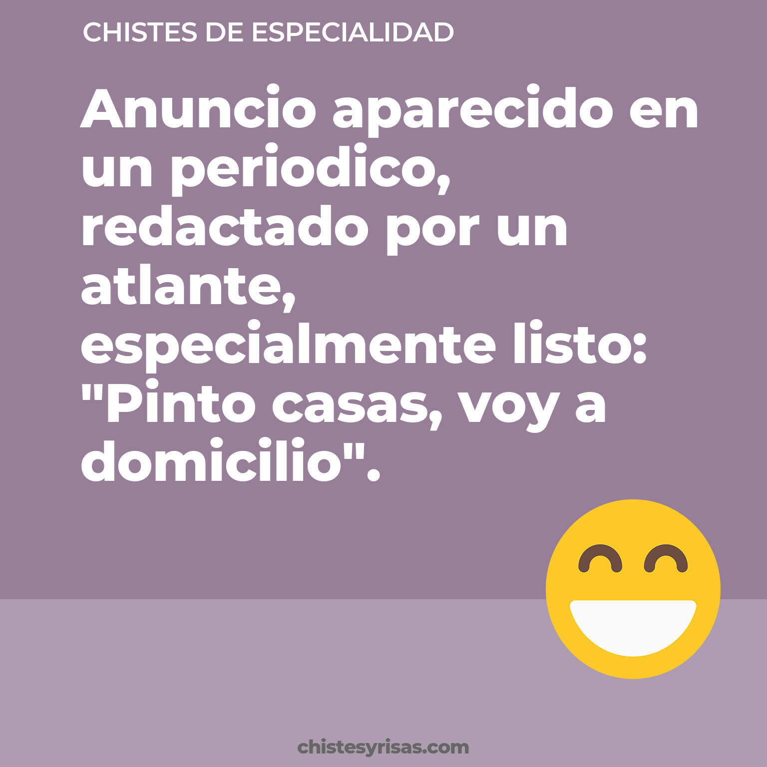 chistes de Especialidad más graciosos