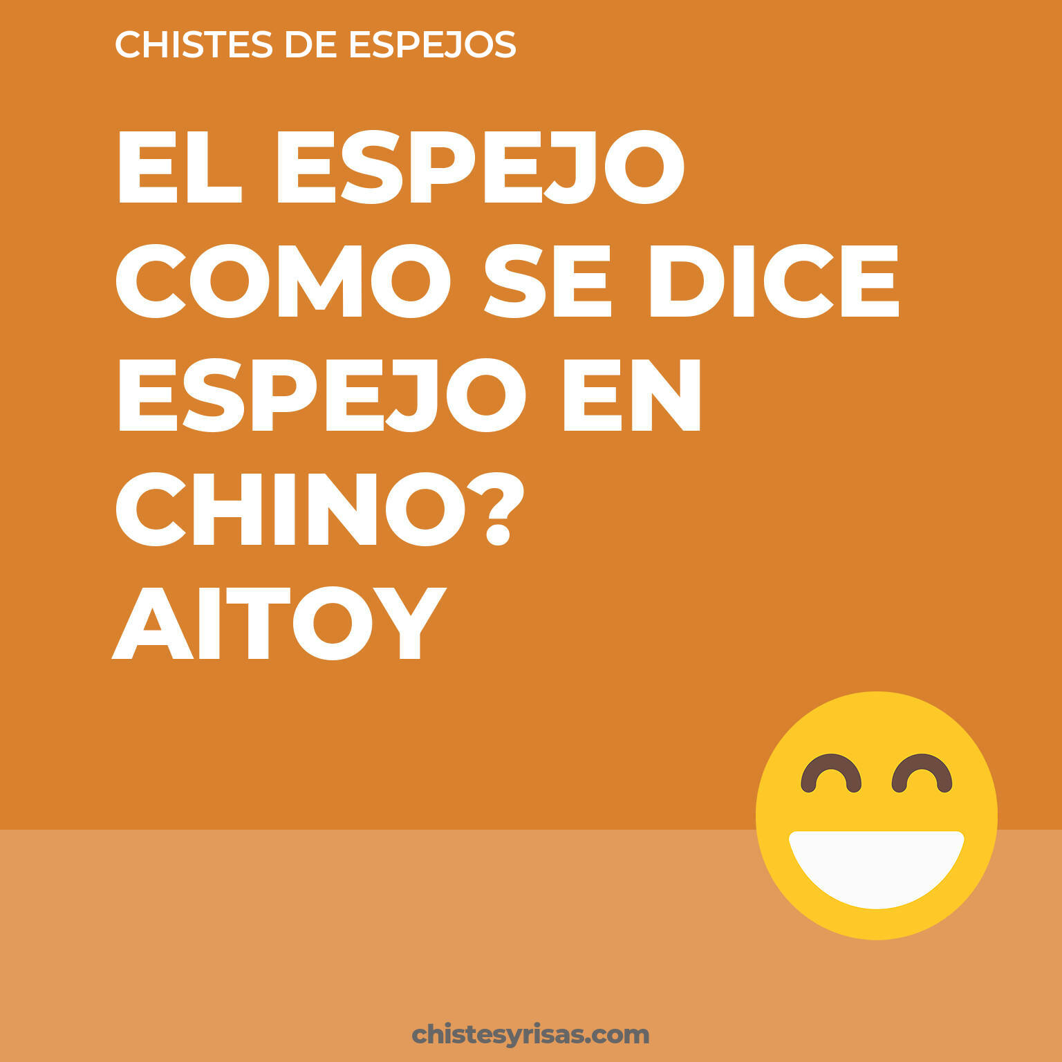 chistes de Espejos cortos