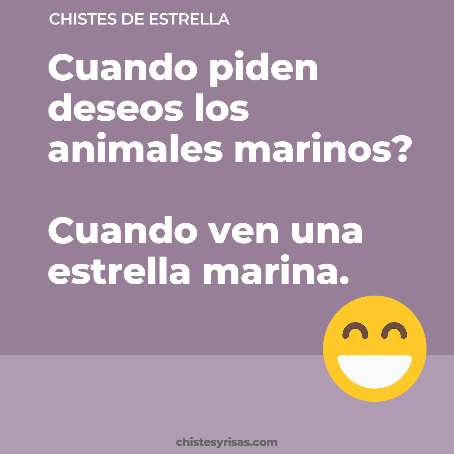 chistes de Estrella cortos