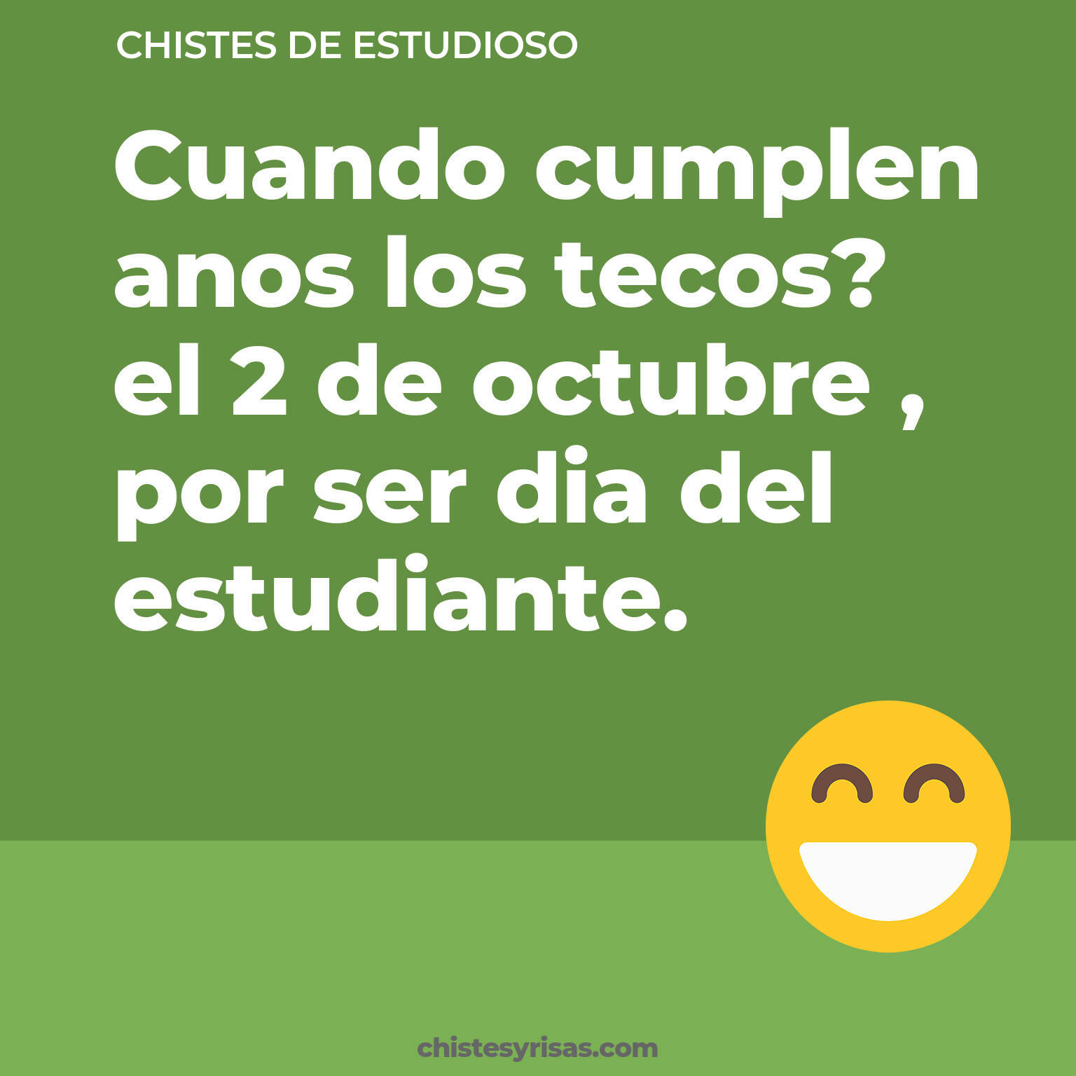 chistes de Estudioso más graciosos