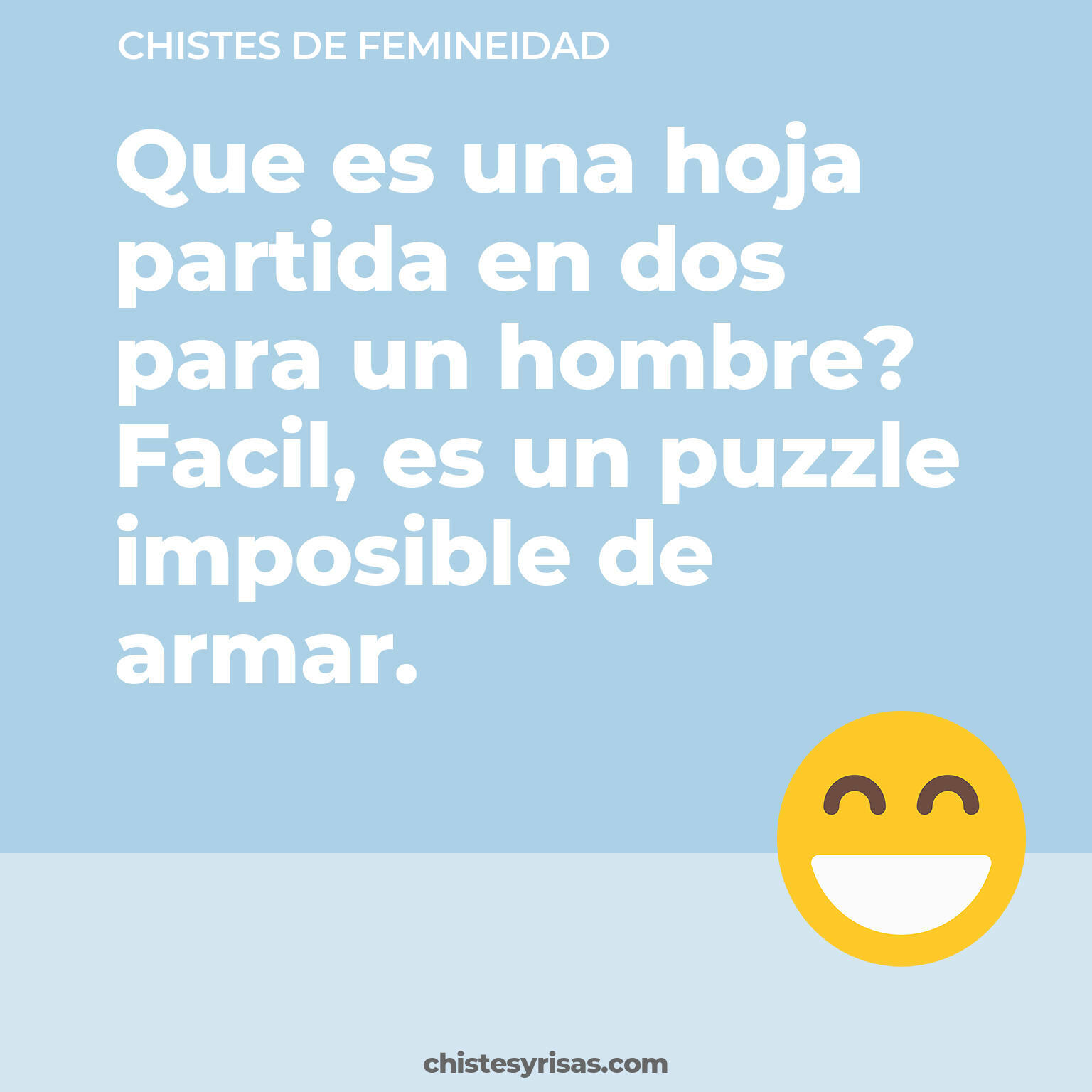 chistes de Femineidad más graciosos