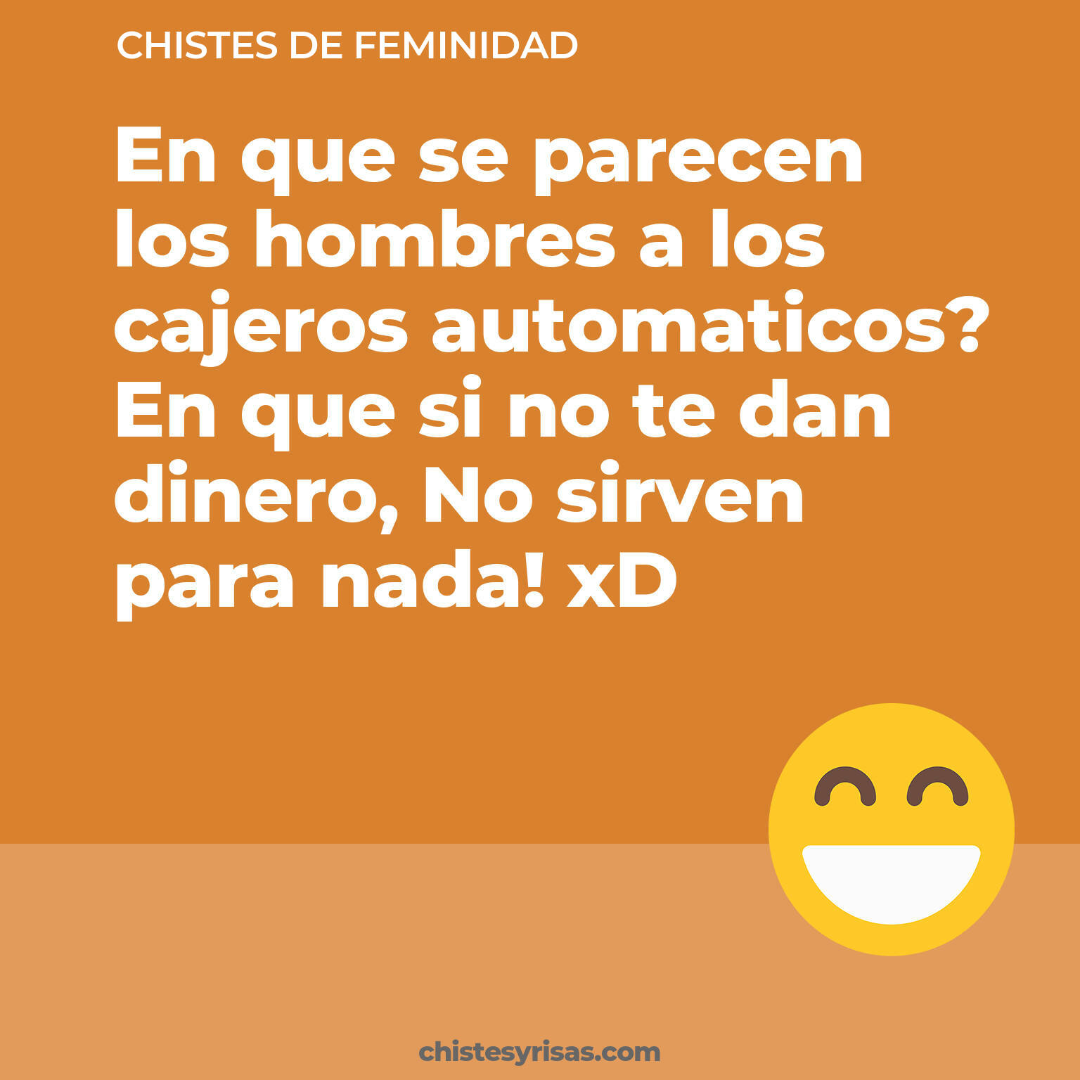 chistes de Feminidad cortos