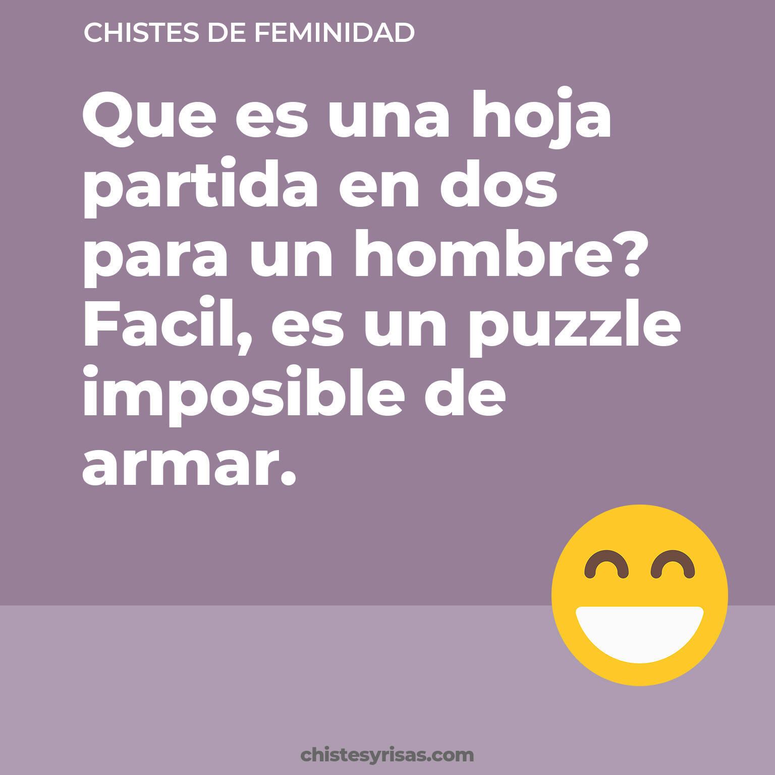 chistes de Feminidad más graciosos