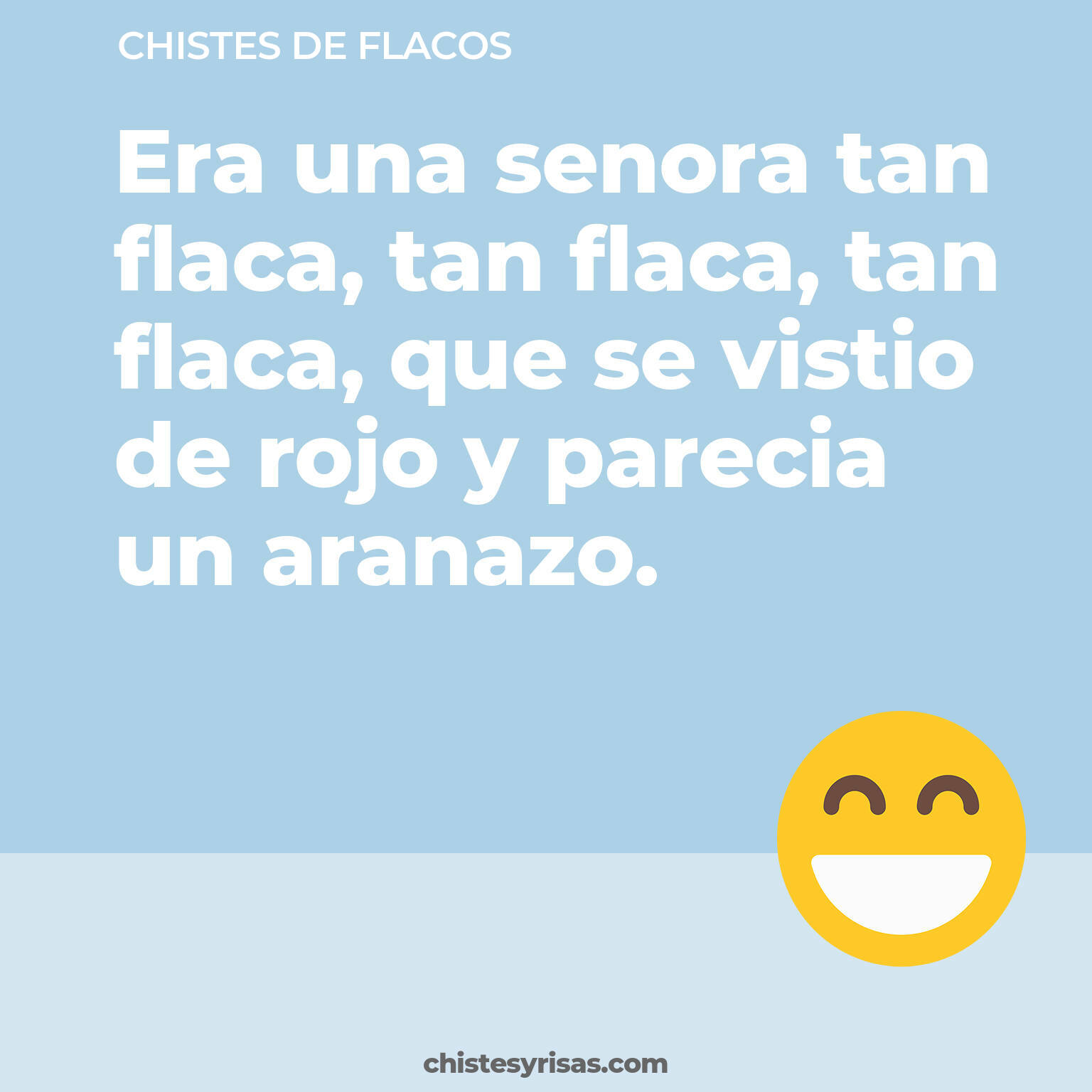 chistes de Flacos más graciosos