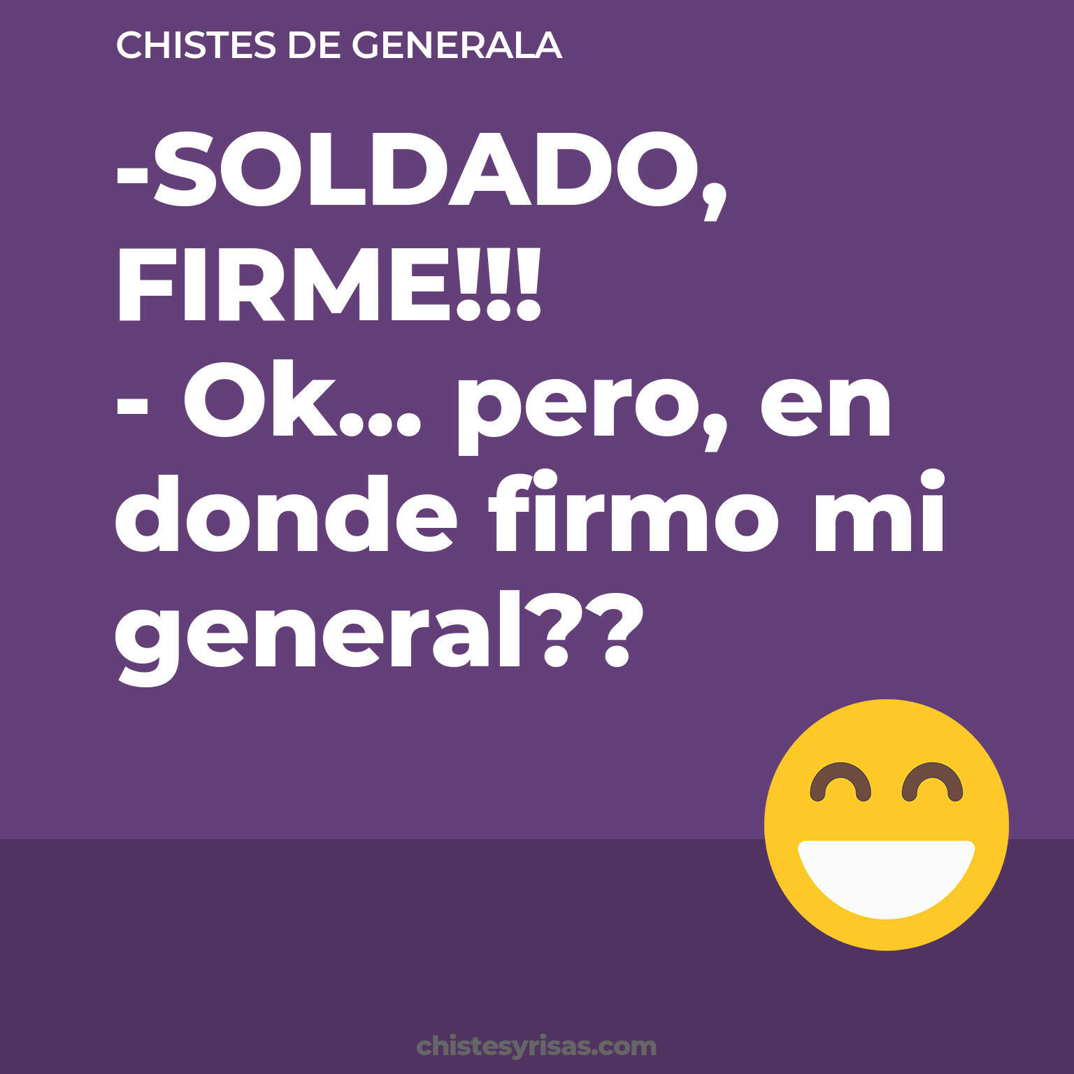 chistes de Generala cortos