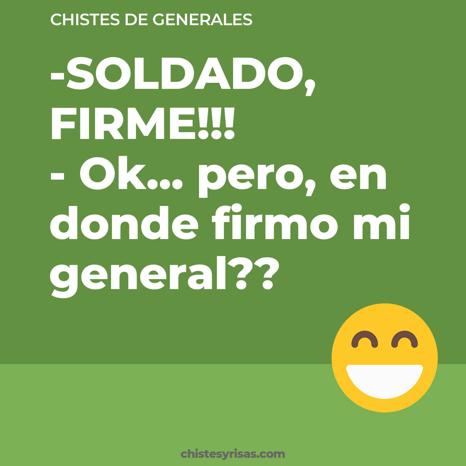 chistes de Generales cortos