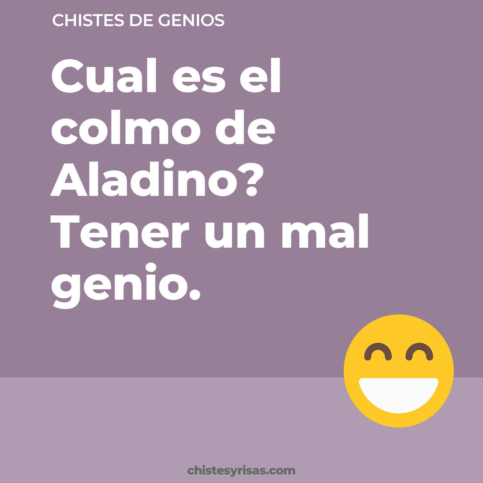 chistes de Genios buenos