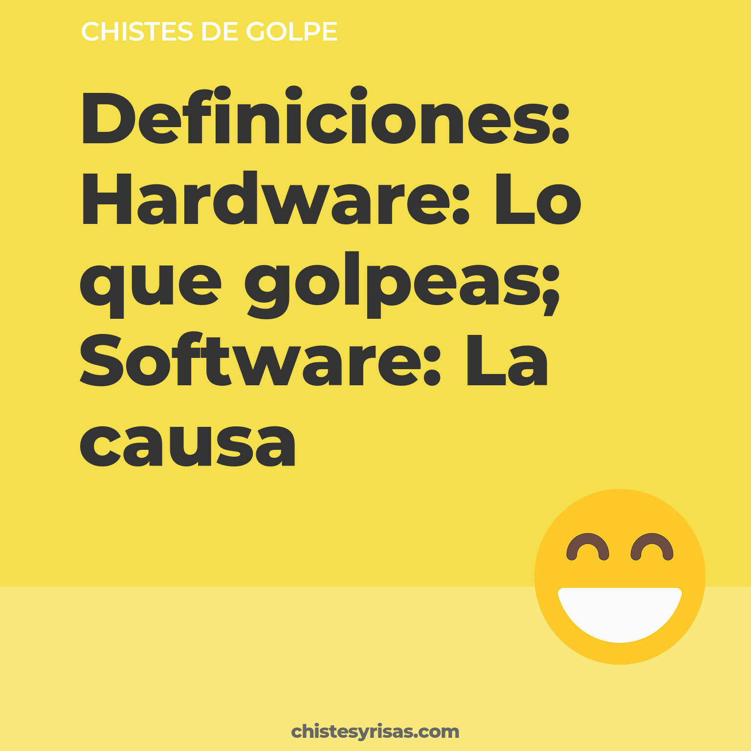 chistes de Golpe buenos foto para reir