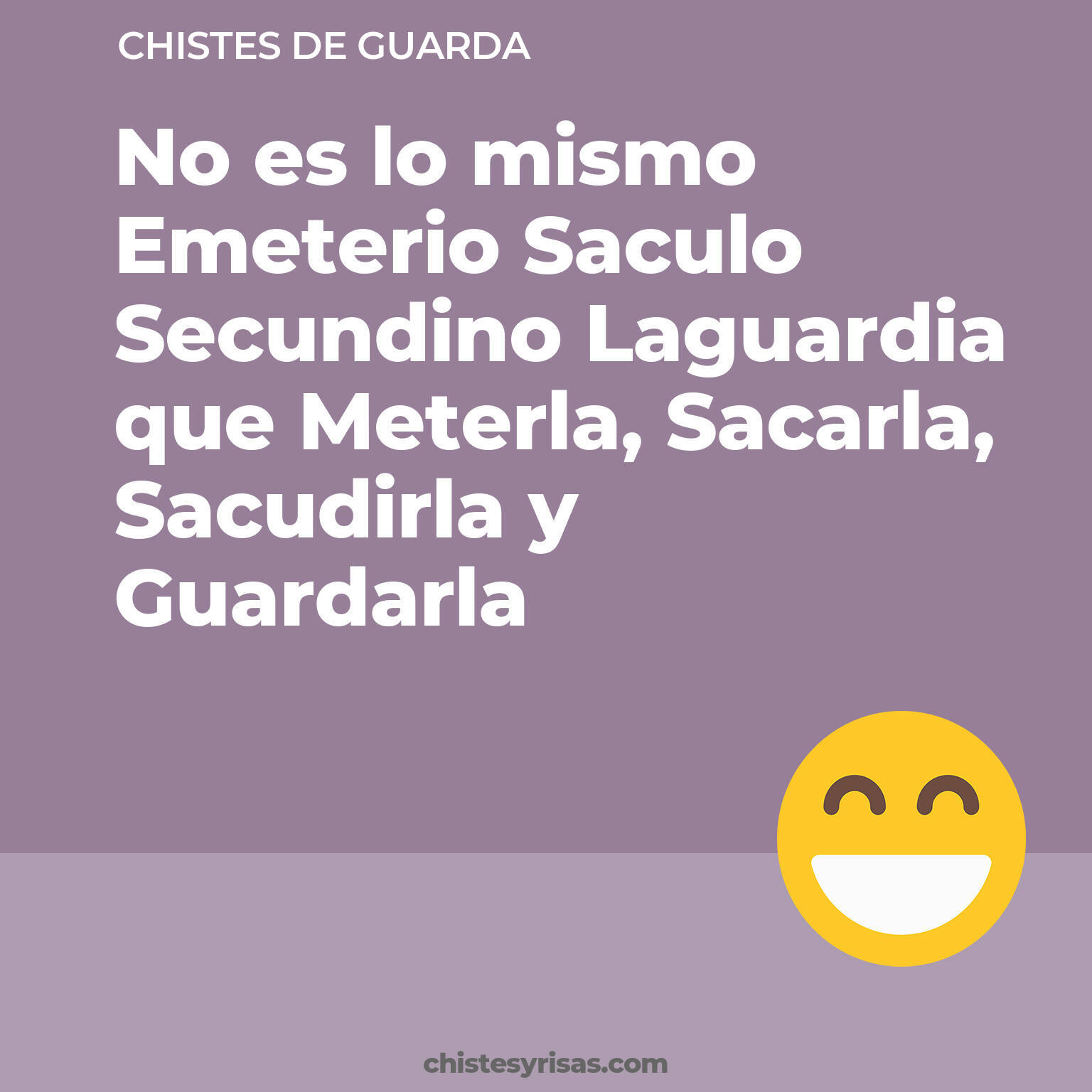 chistes de Guarda cortos