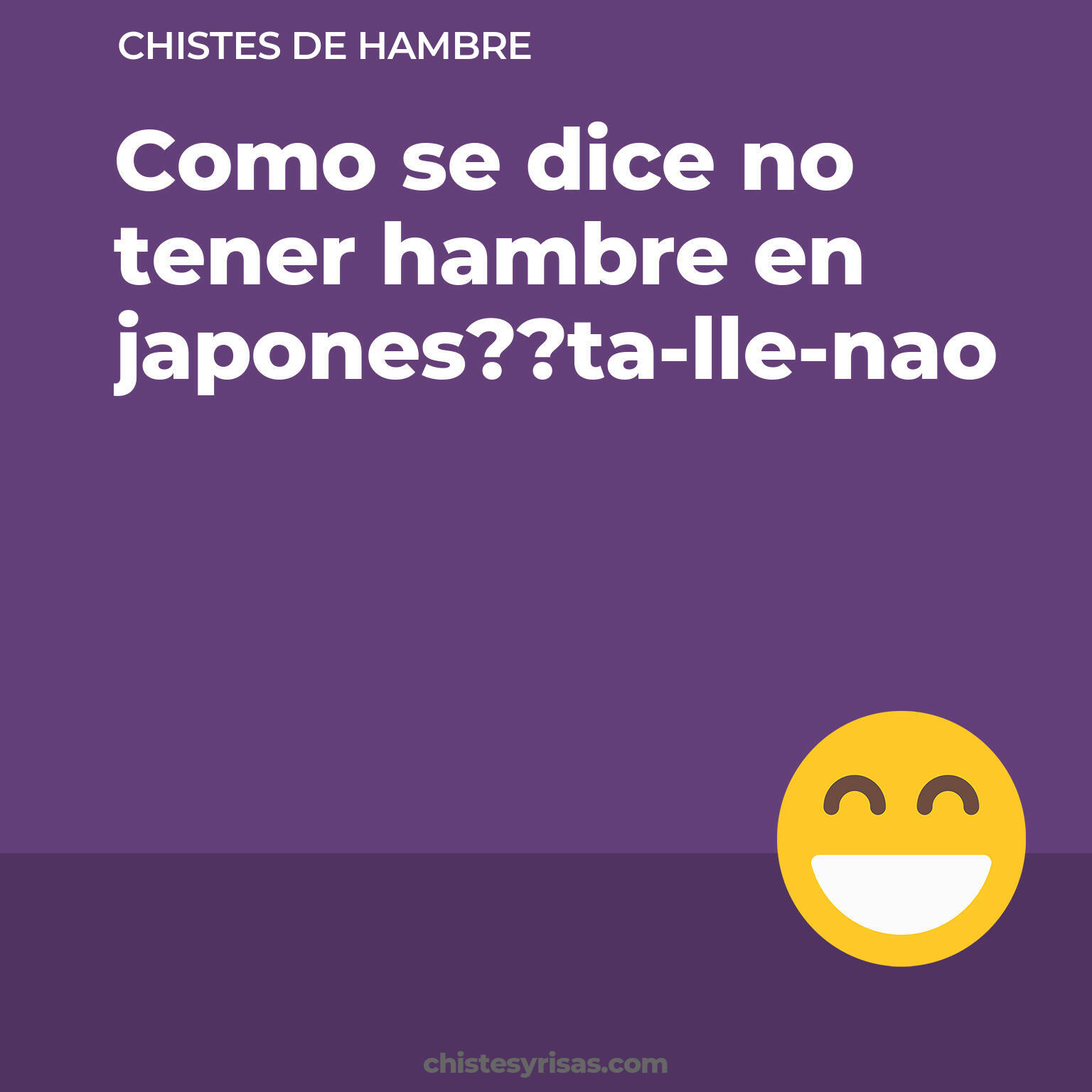 chistes de Hambre cortos