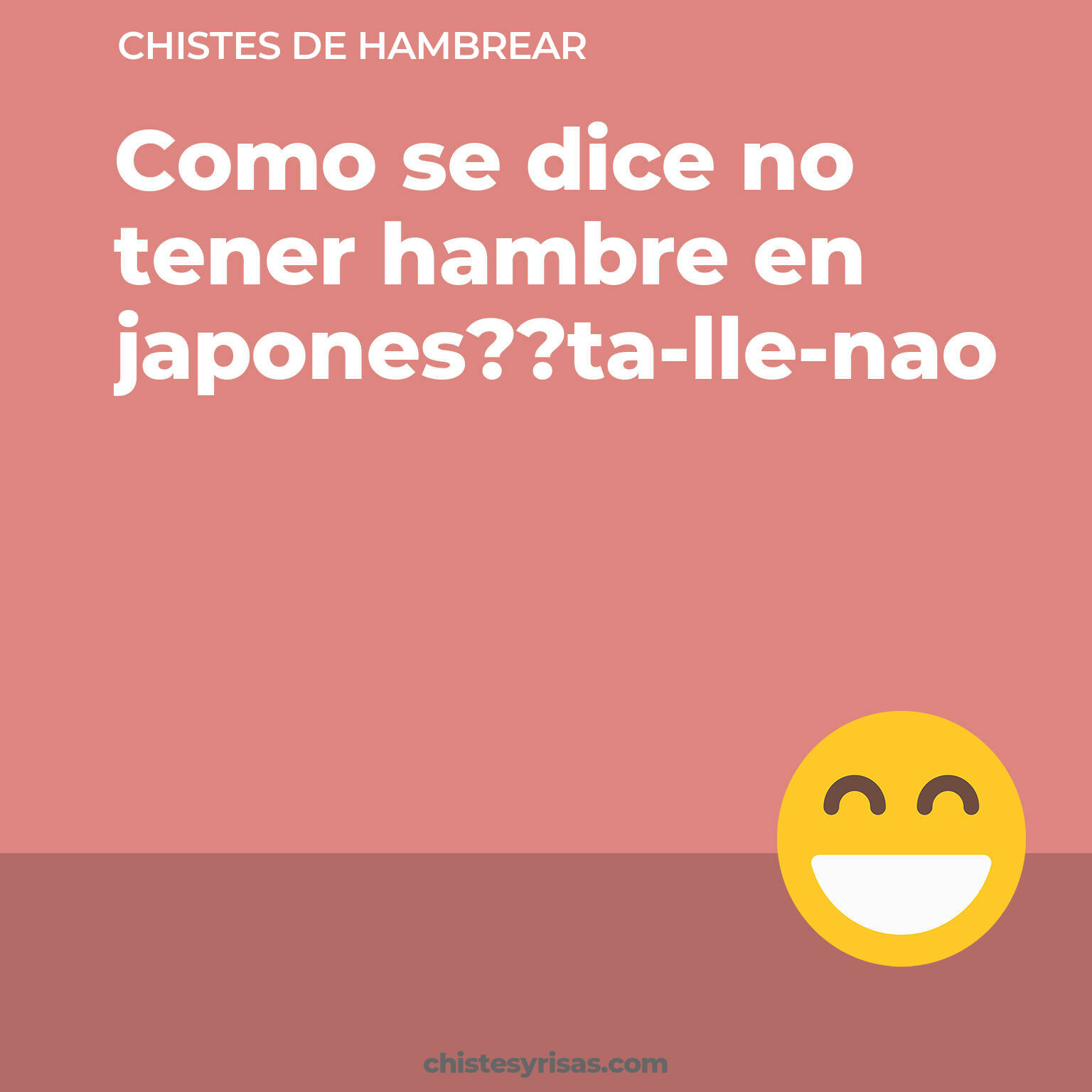 chistes de Hambrear cortos