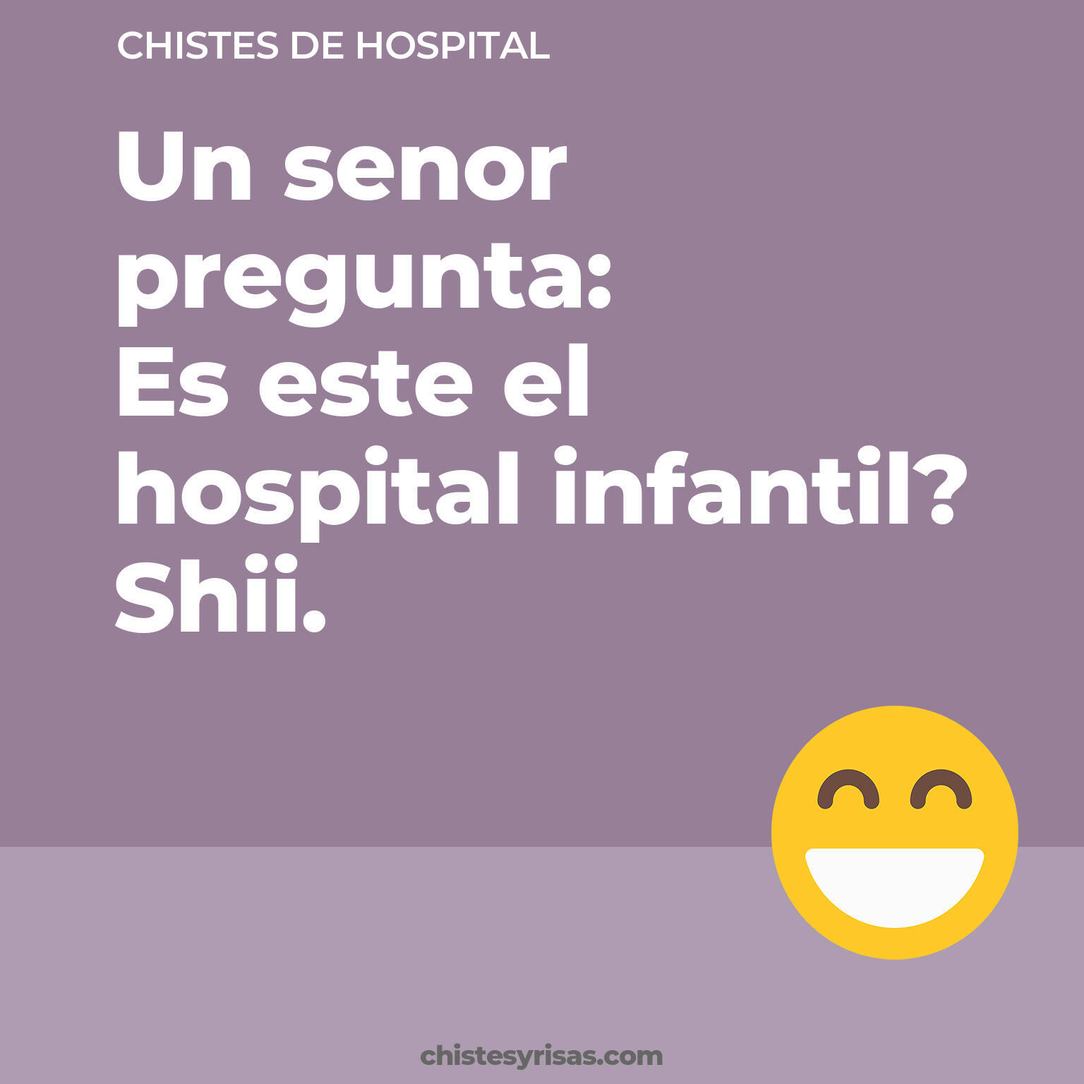 chistes de Hospital cortos