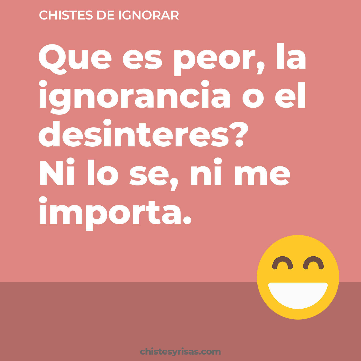 chistes de Ignorar cortos