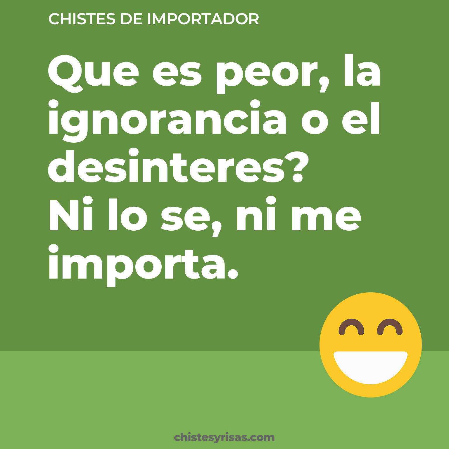 chistes de Importador cortos