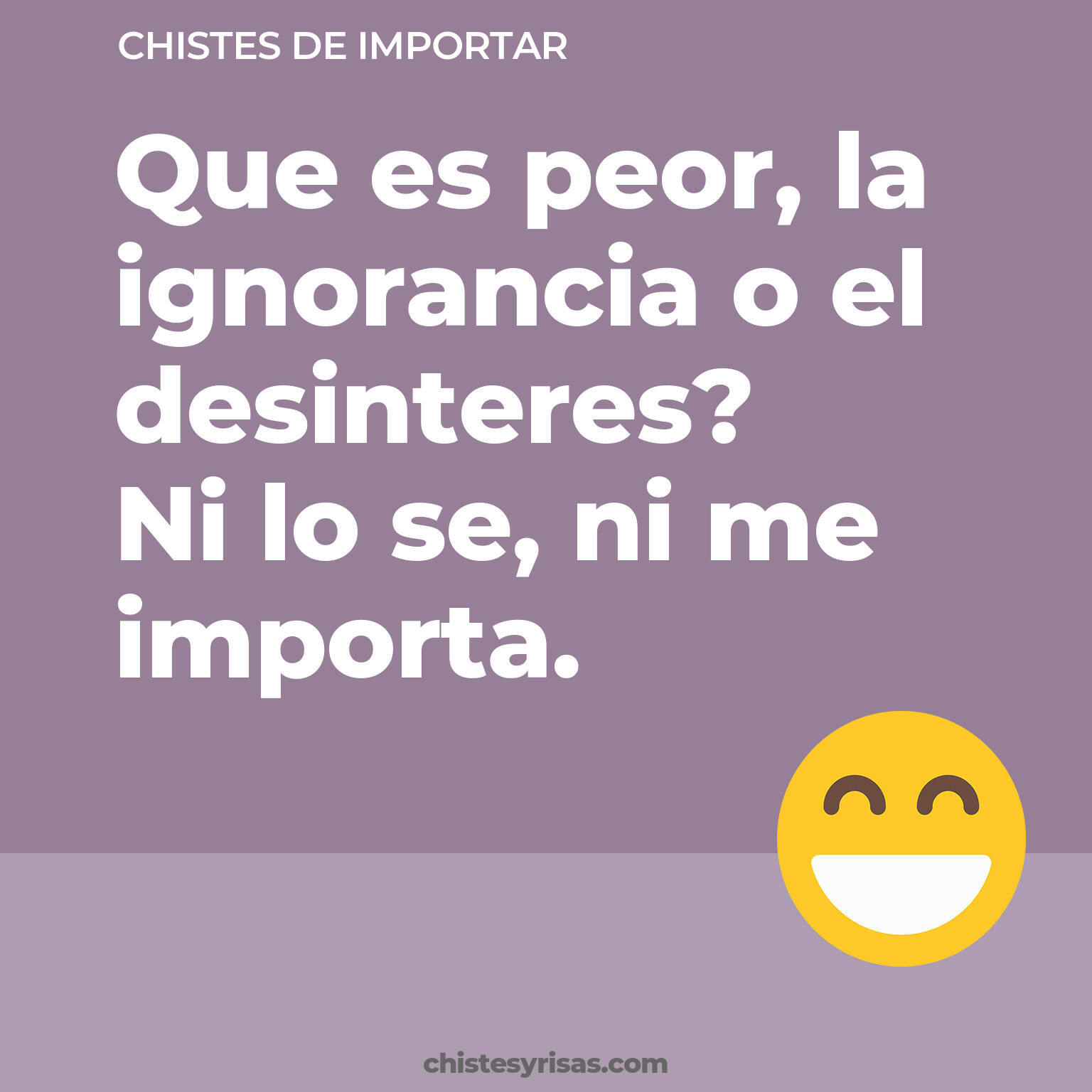 chistes de Importar cortos