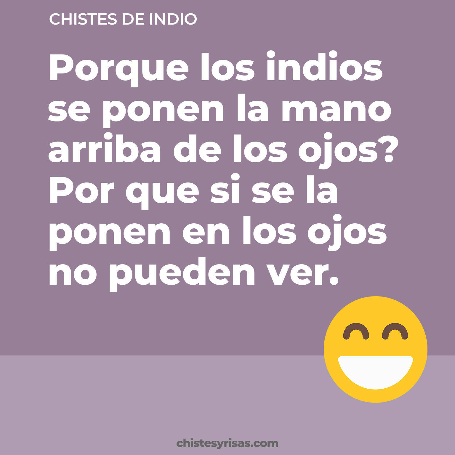 chistes de Indio más graciosos