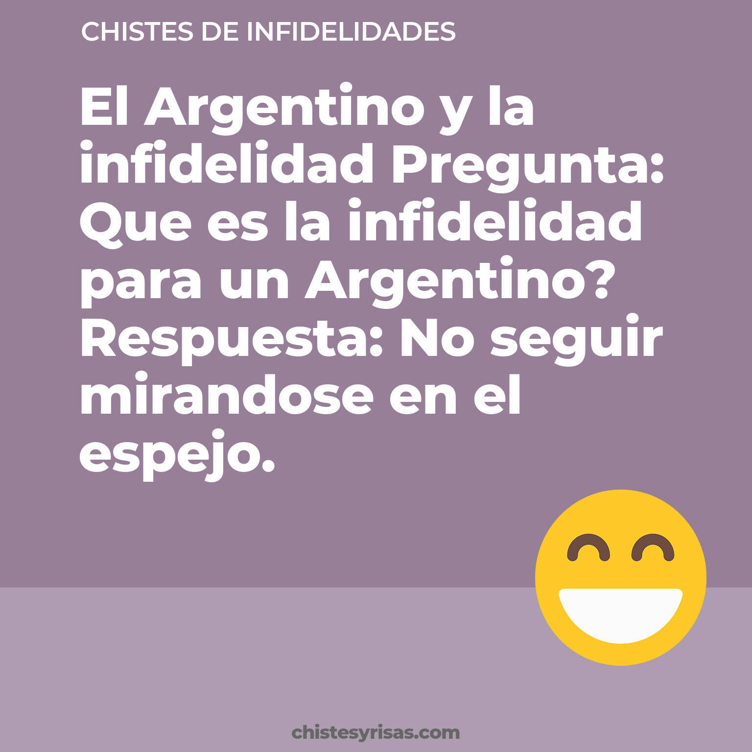 chistes de Infidelidades más graciosos