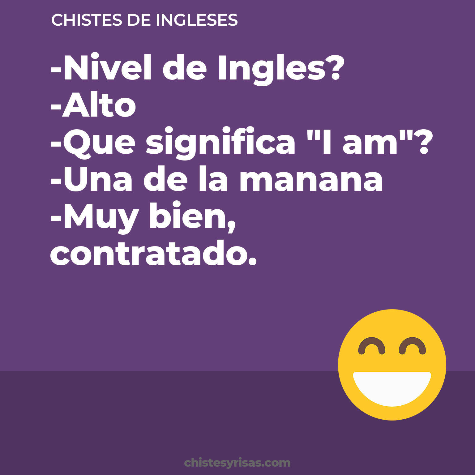 chistes de Ingleses cortos