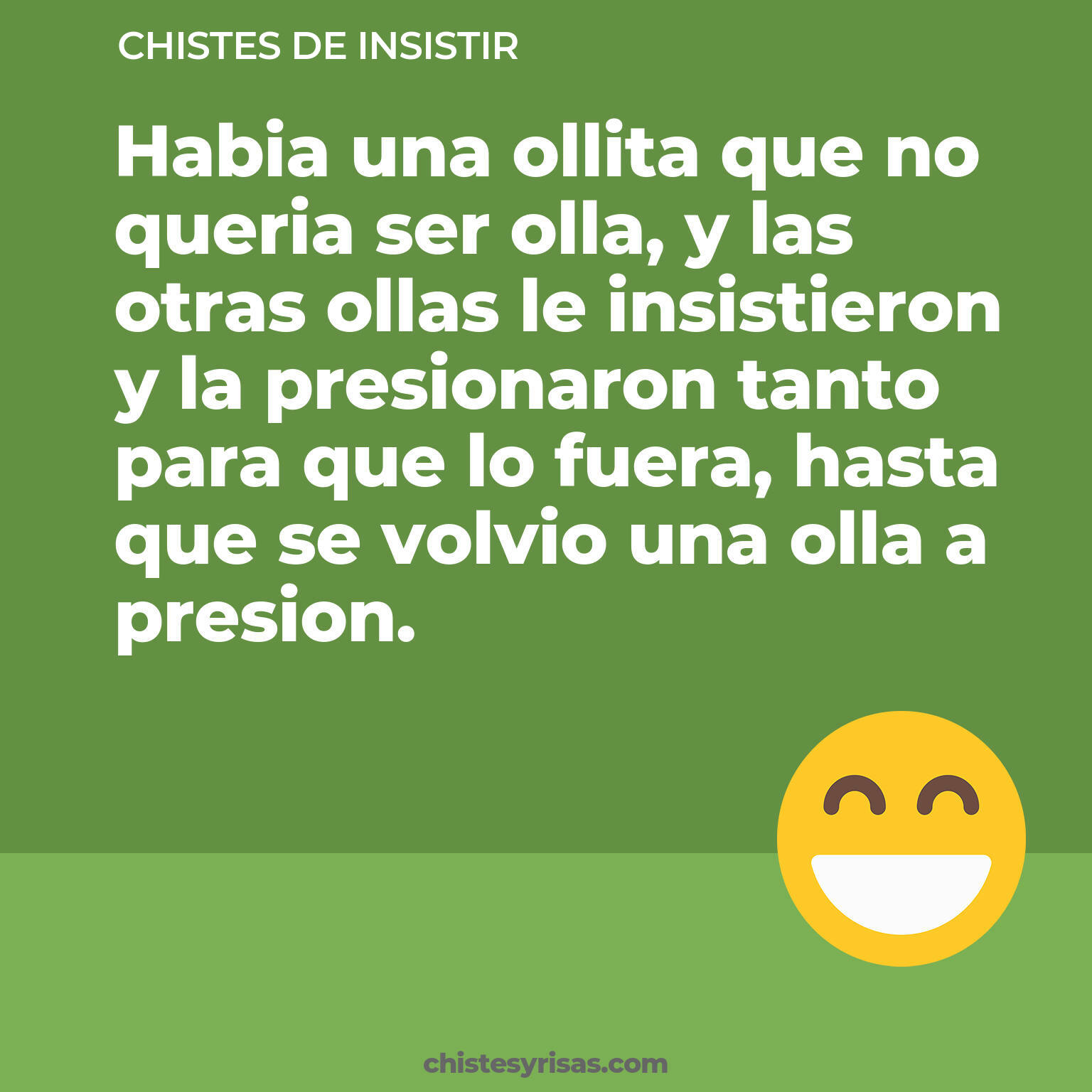 chistes de Insistir más graciosos