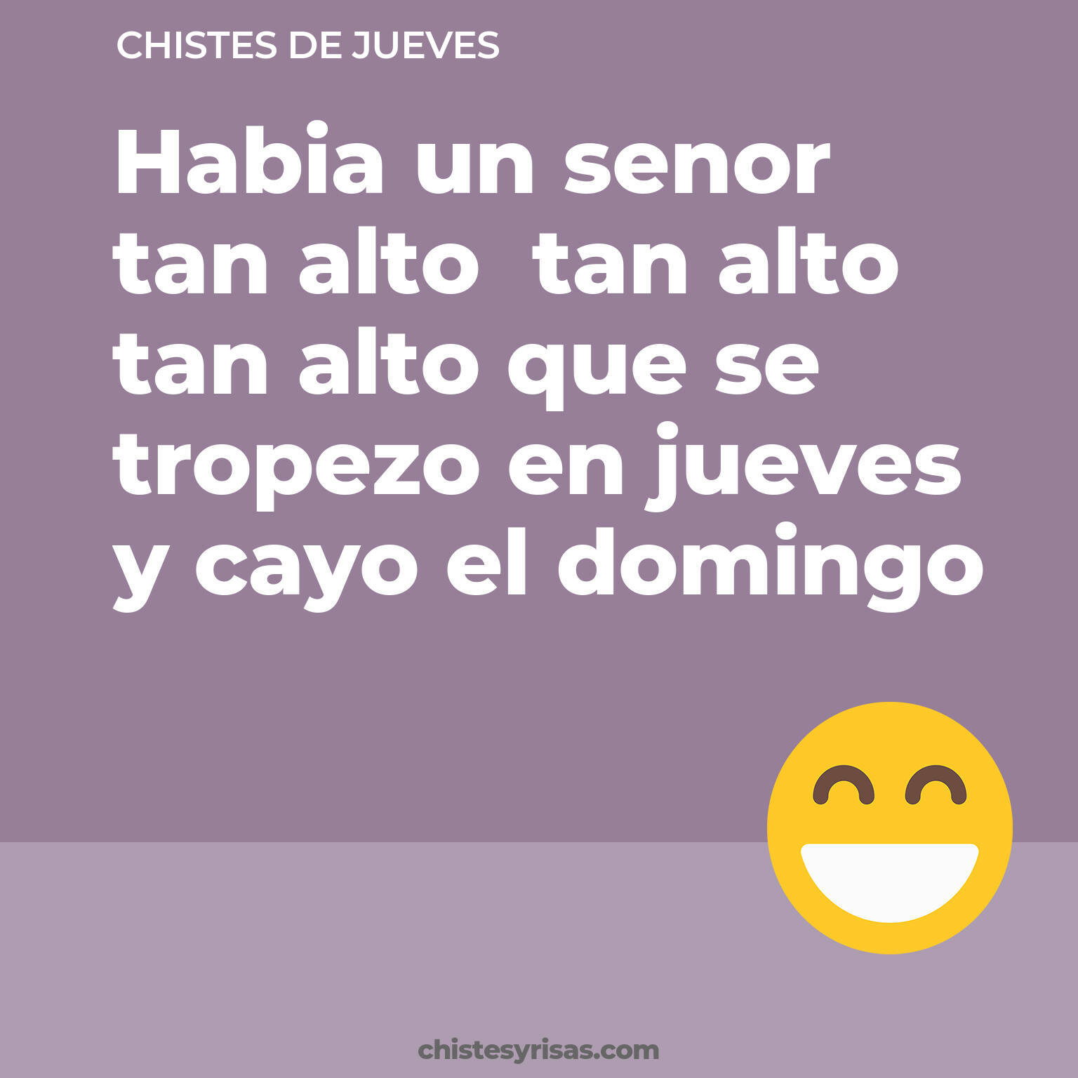 chistes de Jueves cortos