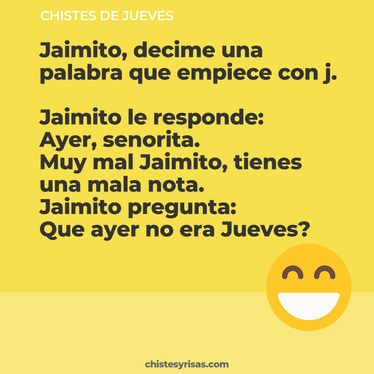 chistes de Jueves más graciosos