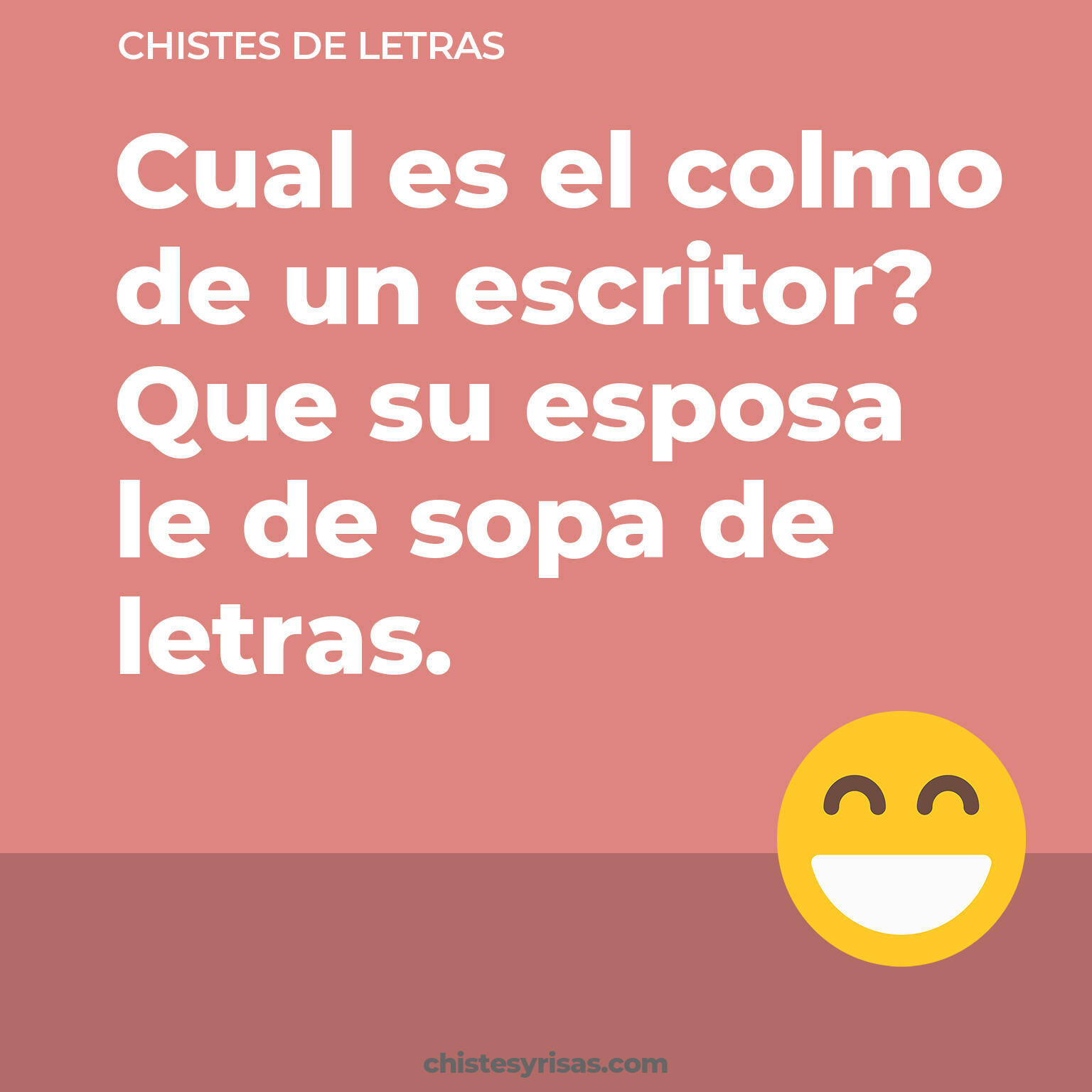 chistes de Letras buenos