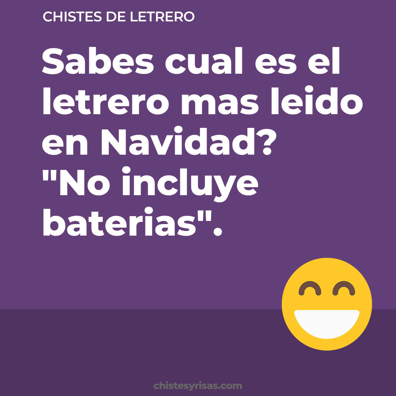 chistes de Letrero cortos