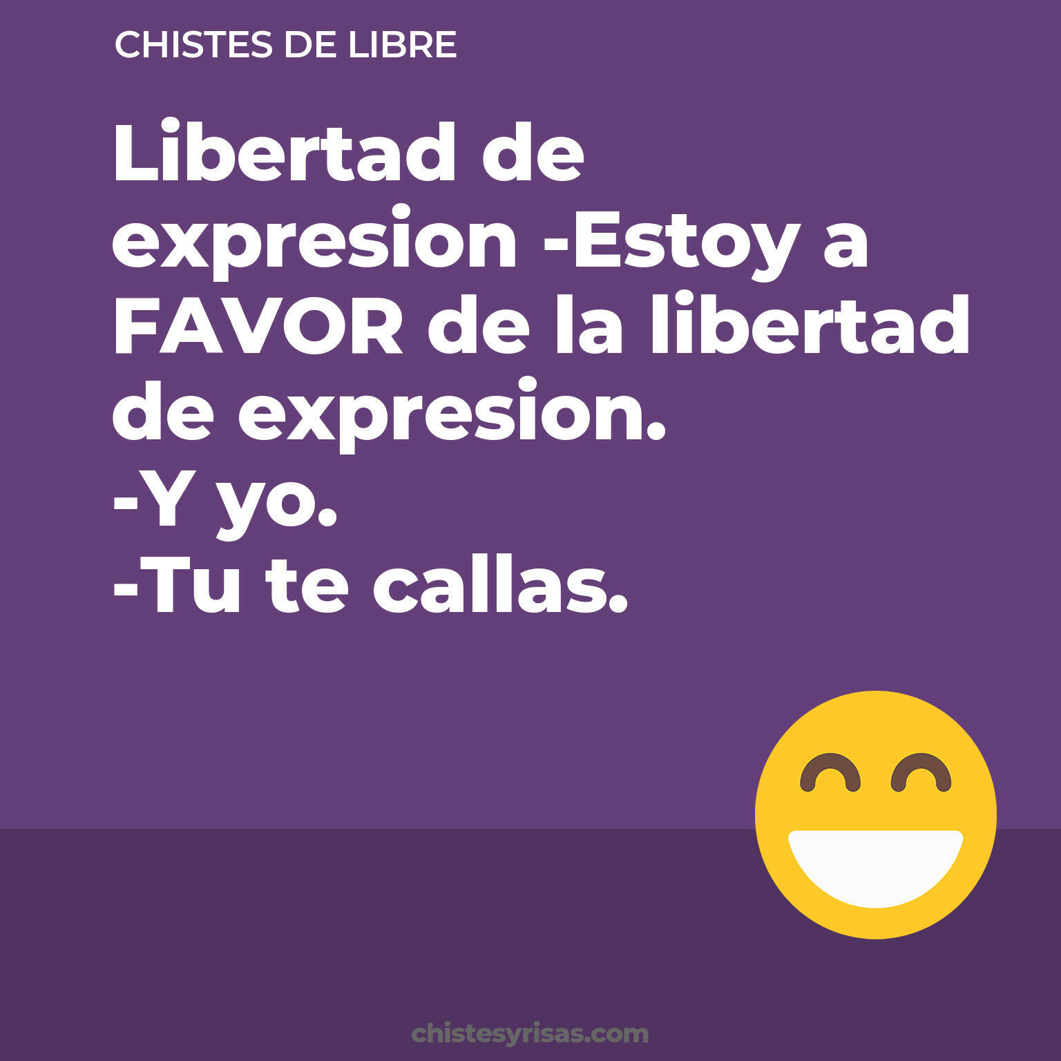 chistes de Libre cortos