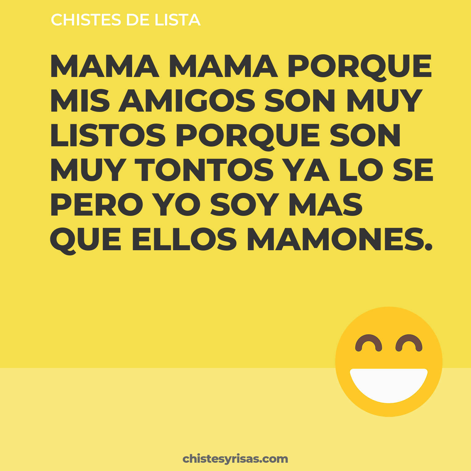 chistes de Lista buenos foto para reir