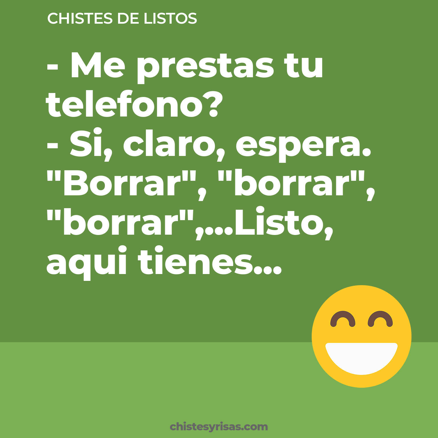 chistes de Listos cortos