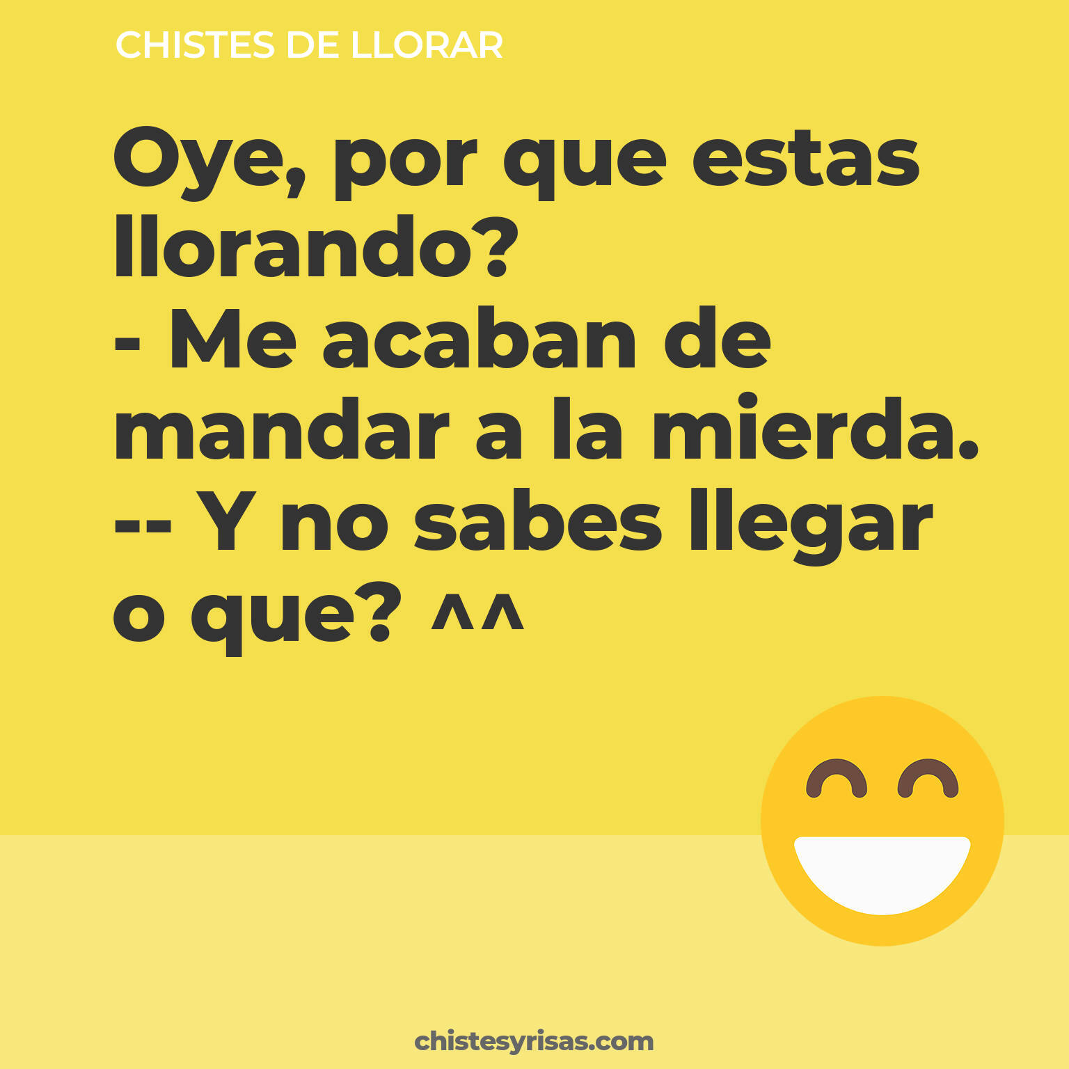 chistes de Llorar buenos