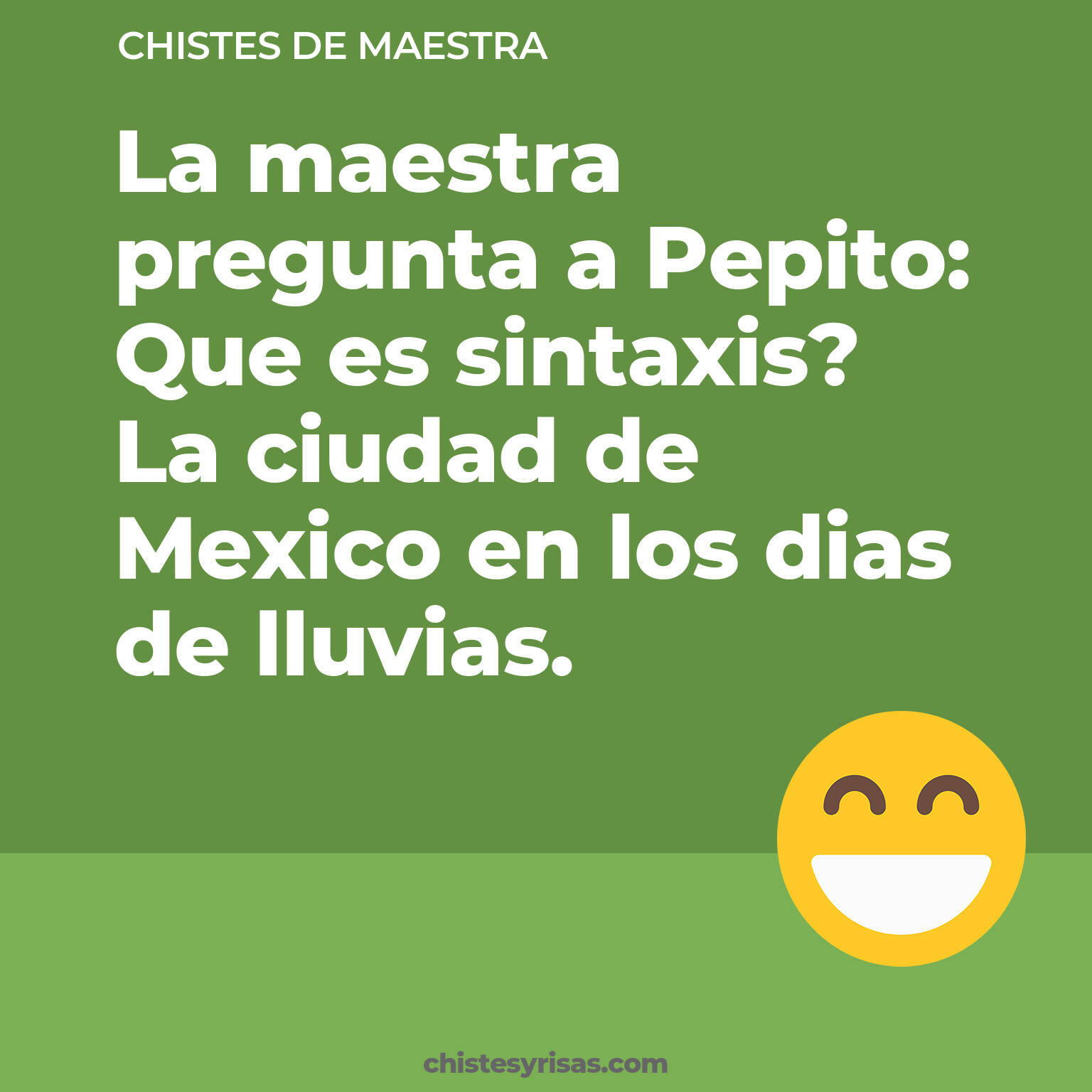 chistes de Maestra buenos